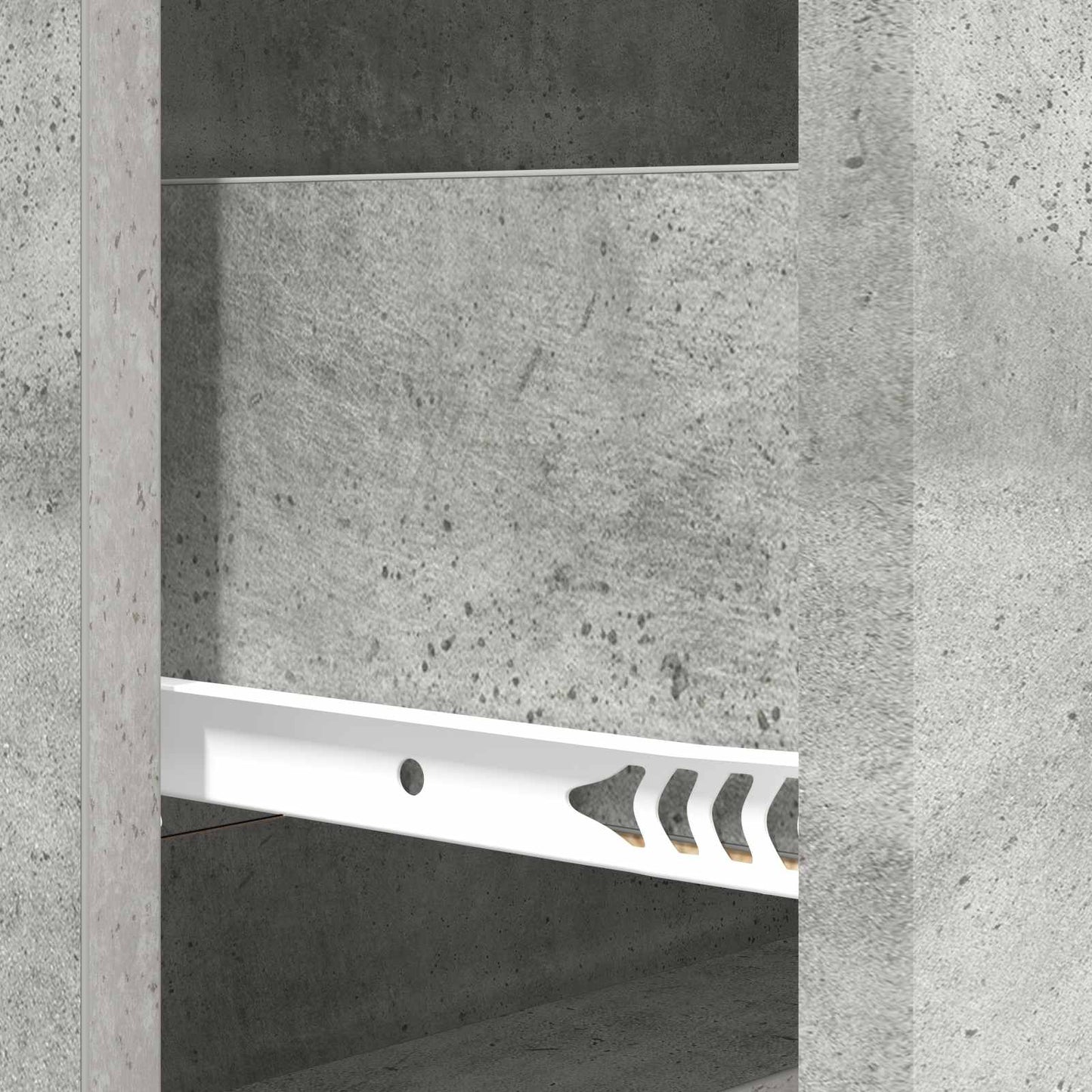 Ladenkast Betongrijs 66 x 34,5 x 90 cm Bewerkt hout is nu te koop bij PeponiXL, paradijselijk wonen!