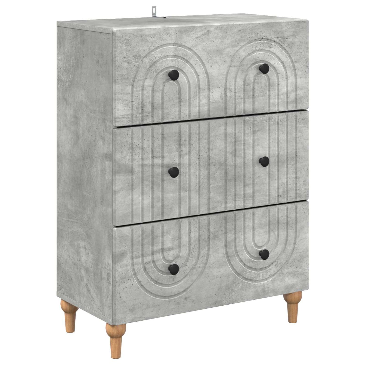 Ladenkast Betongrijs 66 x 34,5 x 90 cm Bewerkt hout is nu te koop bij PeponiXL, paradijselijk wonen!