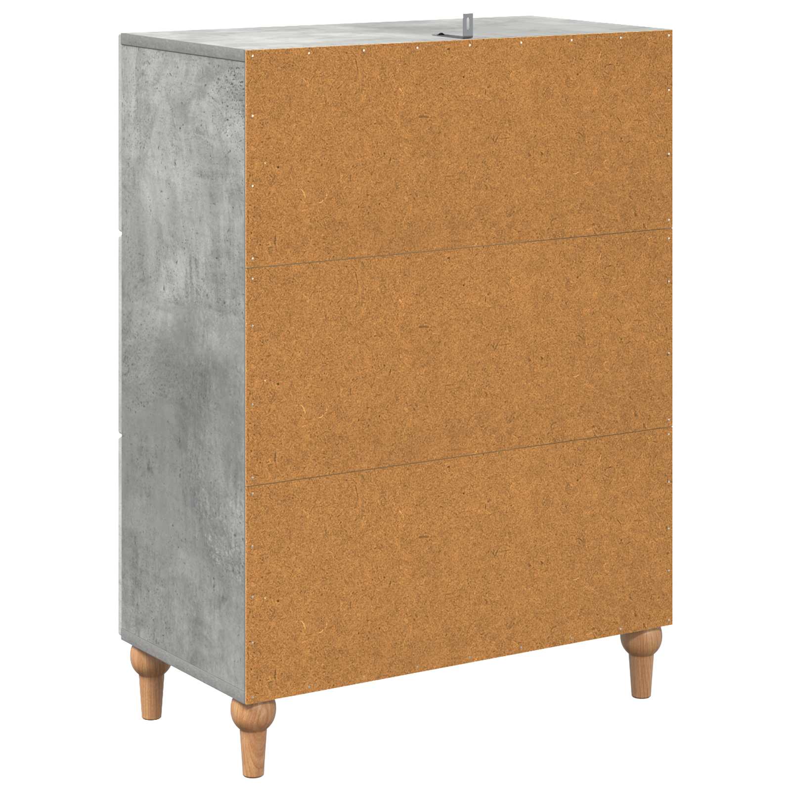 Ladenkast Betongrijs 66 x 34,5 x 90 cm Bewerkt hout is nu te koop bij PeponiXL, paradijselijk wonen!