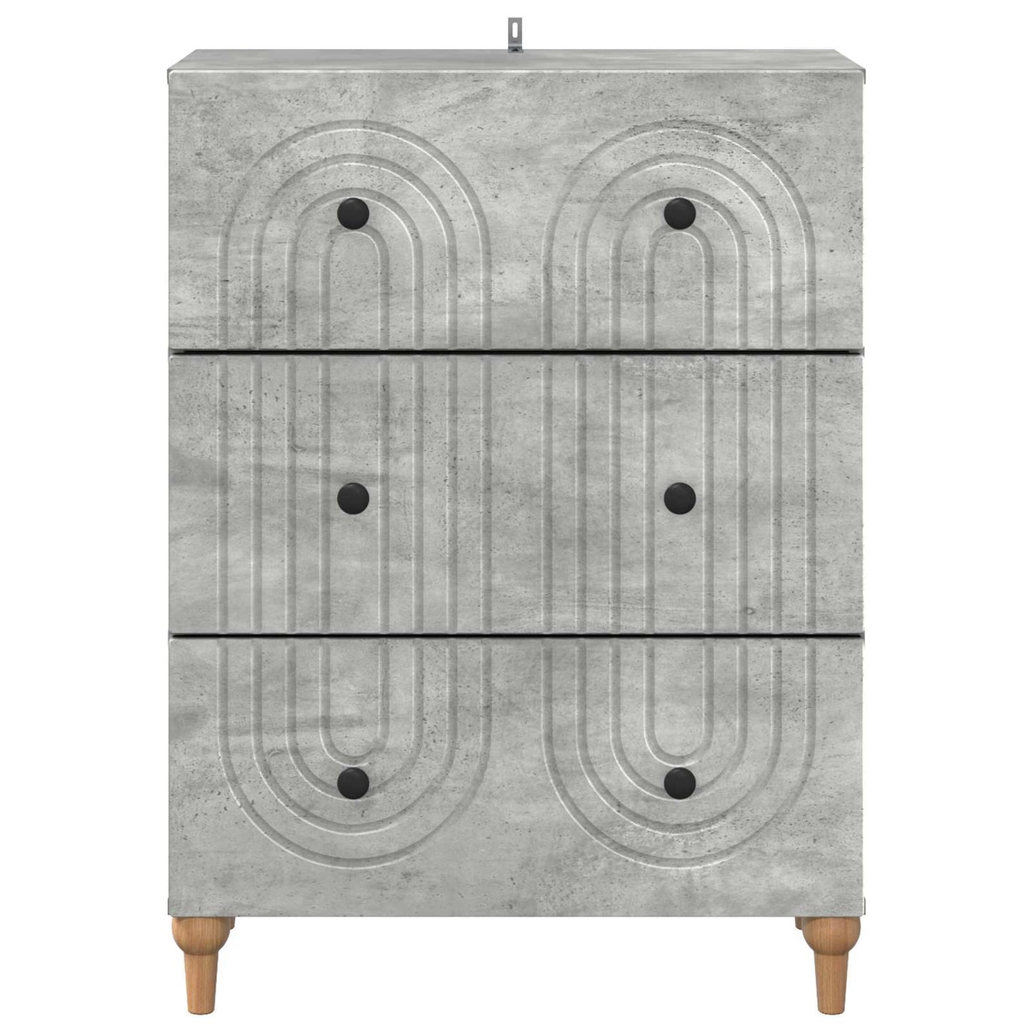 Ladenkast Betongrijs 66 x 34,5 x 90 cm Bewerkt hout is nu te koop bij PeponiXL, paradijselijk wonen!