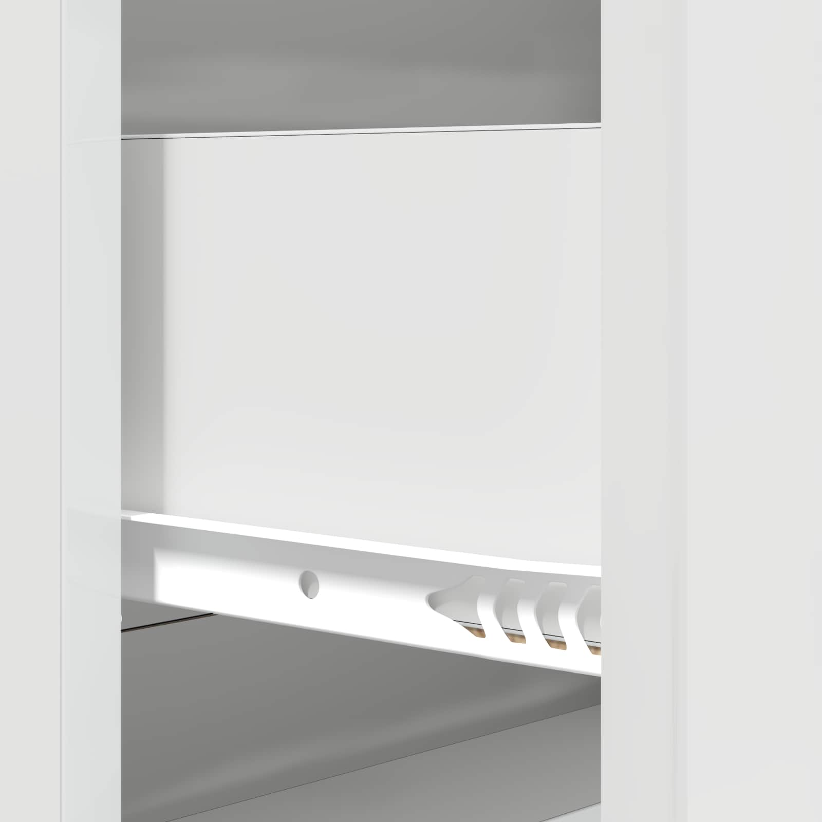 Ladenkast Hoogglans Wit 66 x 34,5 x 90 cm Bewerkt hout is nu te koop bij PeponiXL, paradijselijk wonen!
