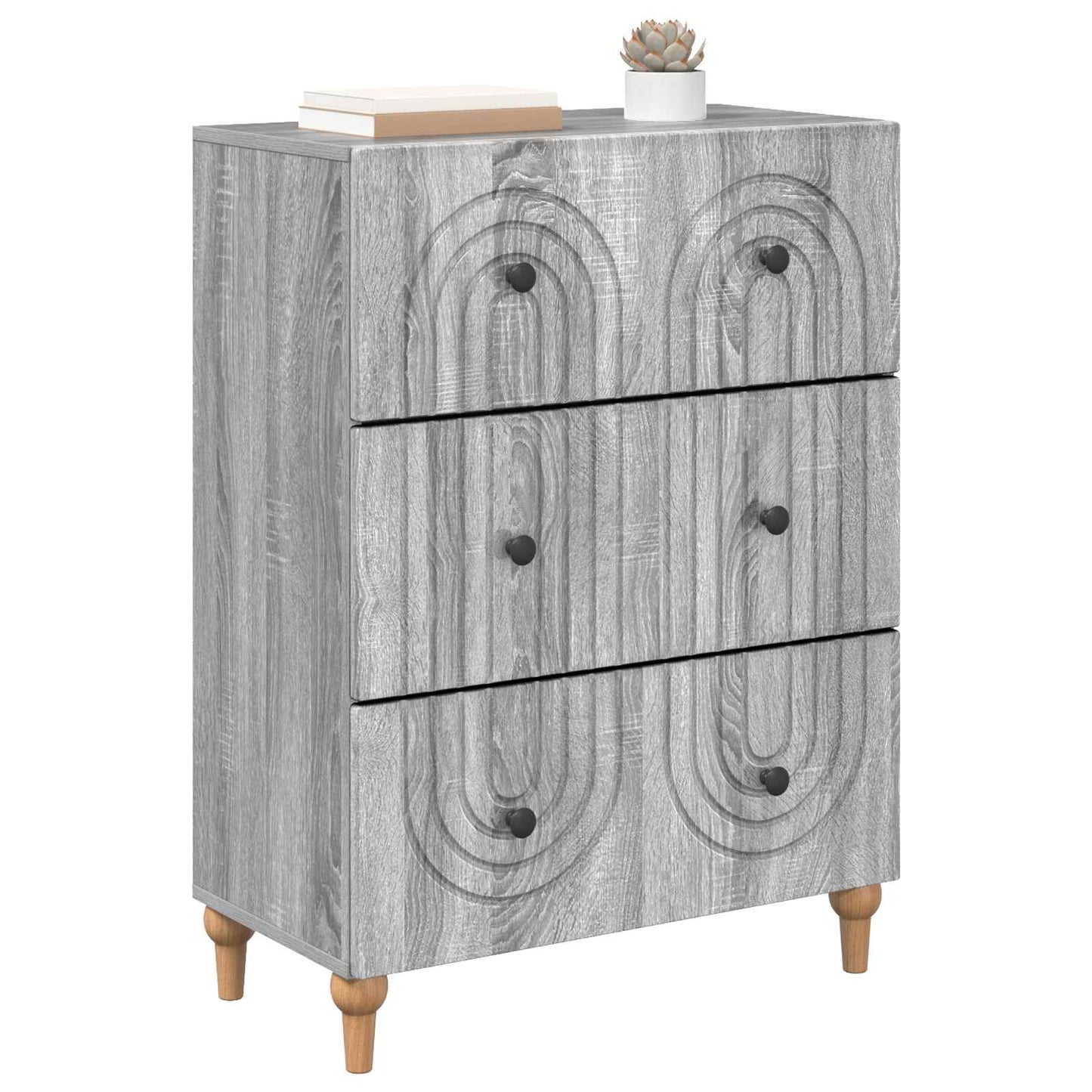 Ladenkast Grijs sonoma 66 x 34,5 x 90 cm Bewerkt hout is nu te koop bij PeponiXL, paradijselijk wonen!