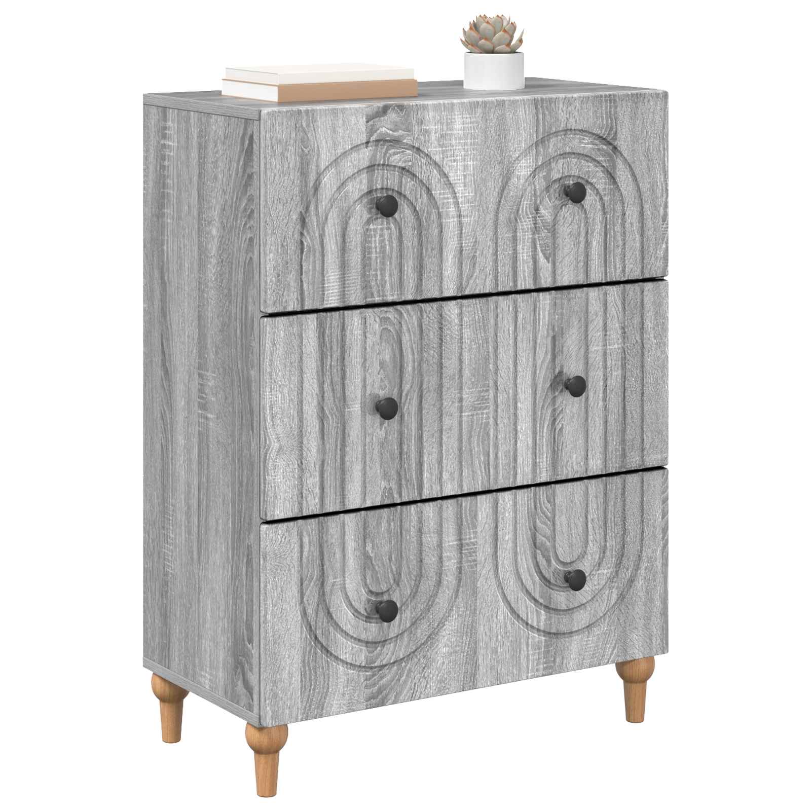 Ladenkast Grijs sonoma 66 x 34,5 x 90 cm Bewerkt hout is nu te koop bij PeponiXL, paradijselijk wonen!
