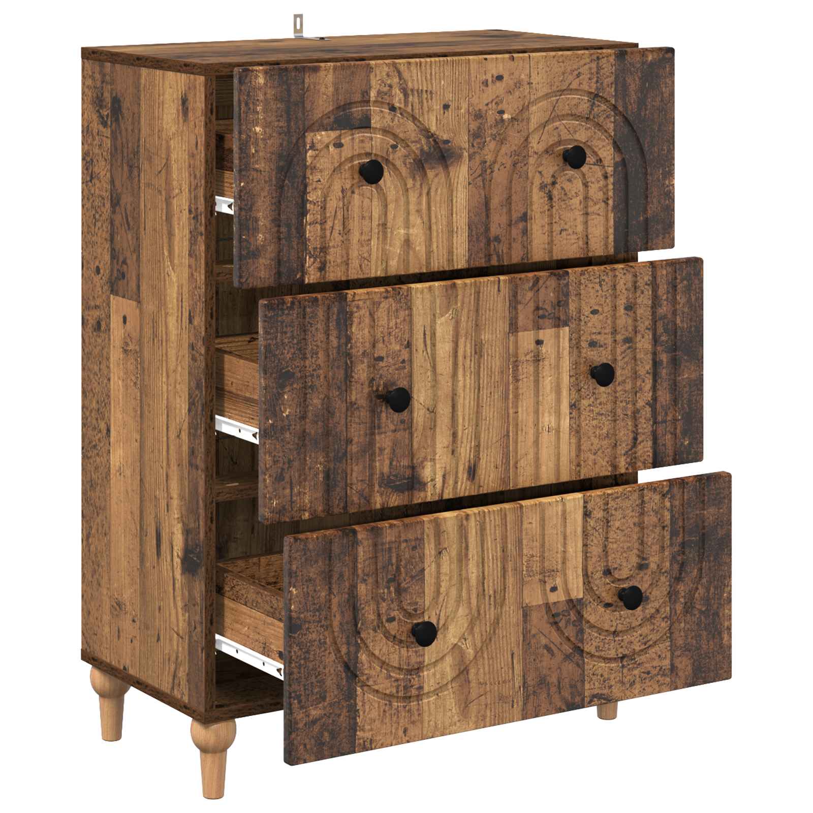 Ladenkast Oud hout 66 x 34,5 x 90 cm Bewerkt hout is nu te koop bij PeponiXL, paradijselijk wonen!