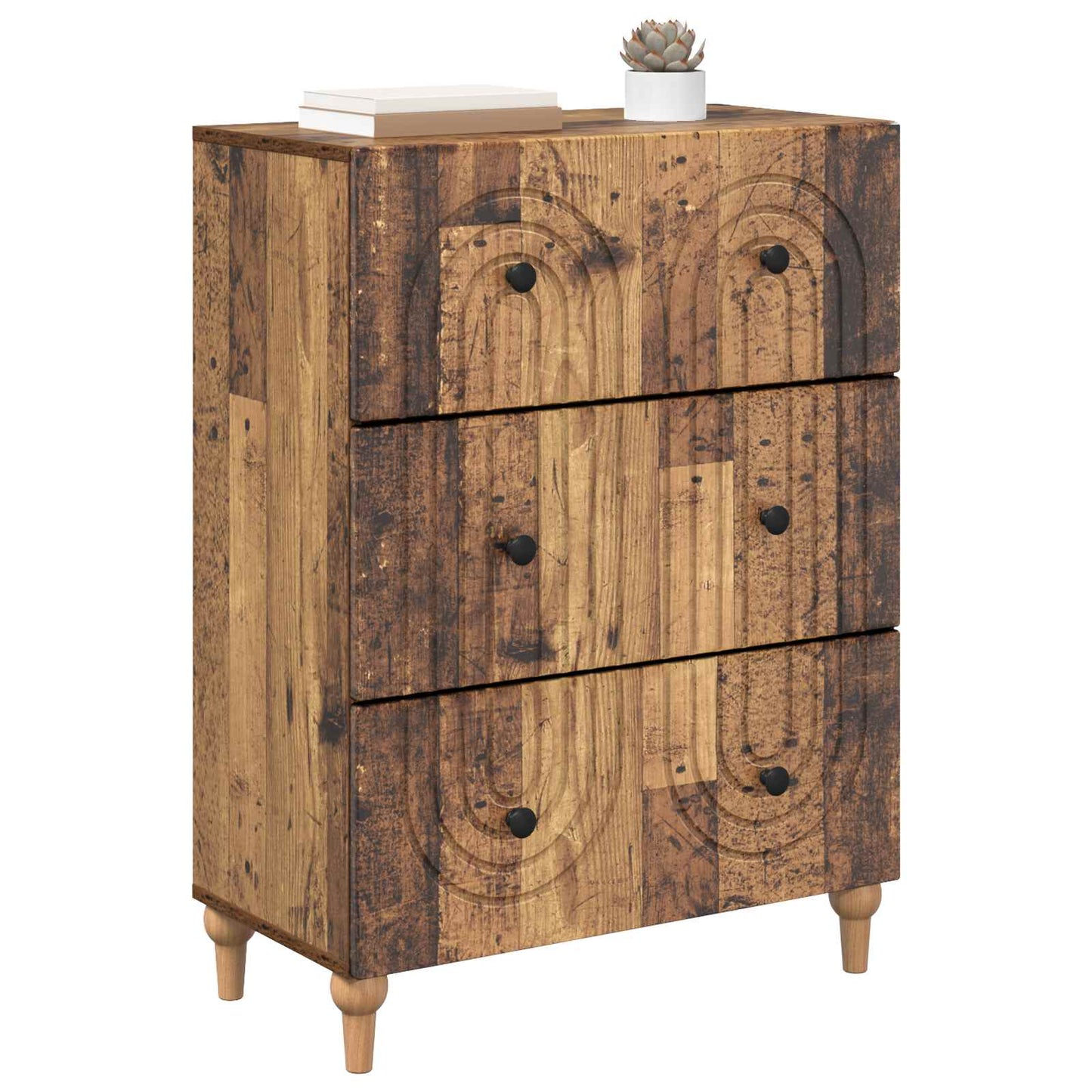 Ladenkast Oud hout 66 x 34,5 x 90 cm Bewerkt hout is nu te koop bij PeponiXL, paradijselijk wonen!