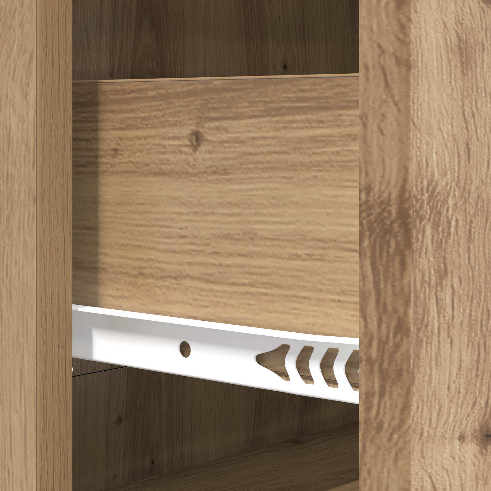 Ladenkast Artisanaal eiken 66 x 34,5 x 90 cm Bewerkt hout is nu te koop bij PeponiXL, paradijselijk wonen!