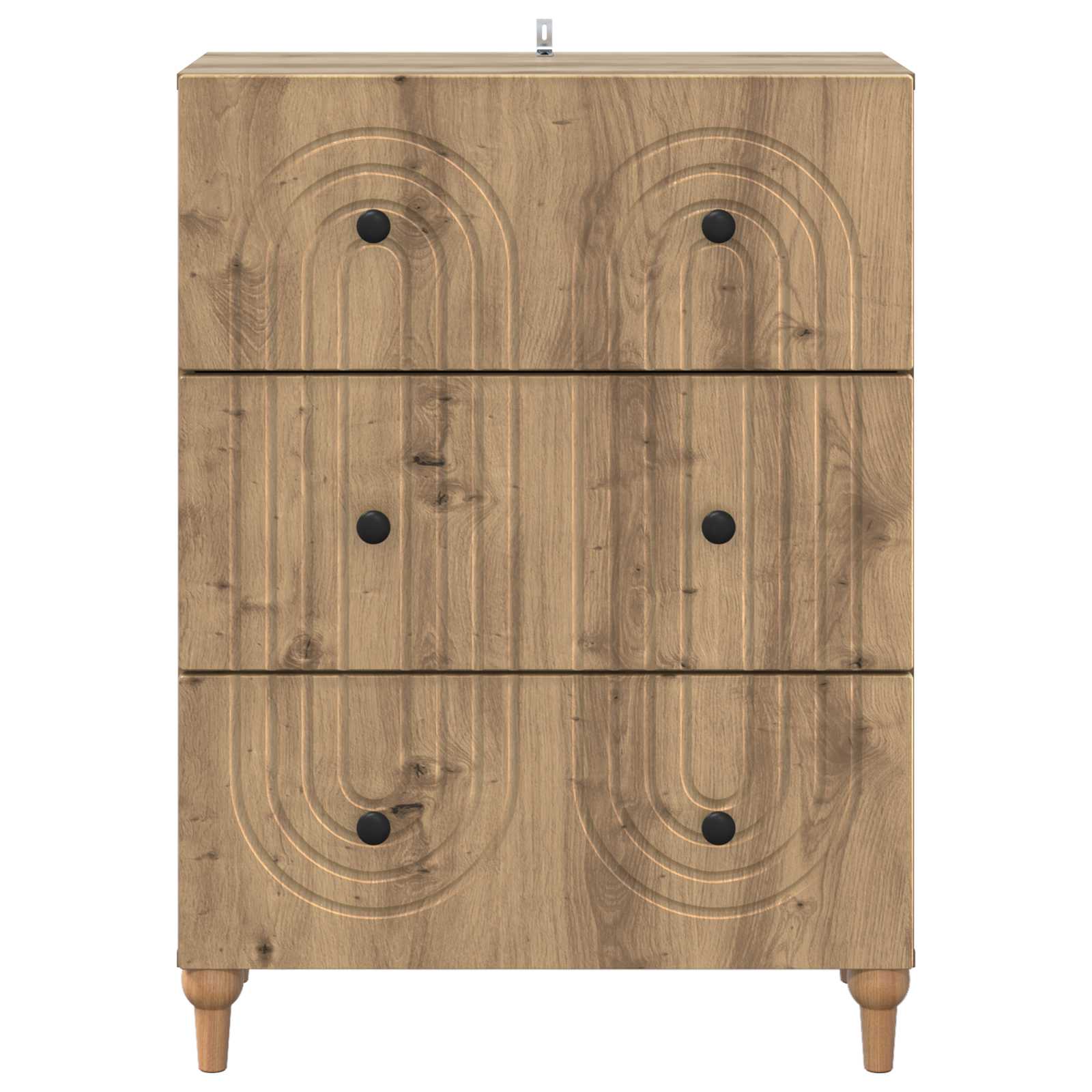 Ladenkast Artisanaal eiken 66 x 34,5 x 90 cm Bewerkt hout is nu te koop bij PeponiXL, paradijselijk wonen!
