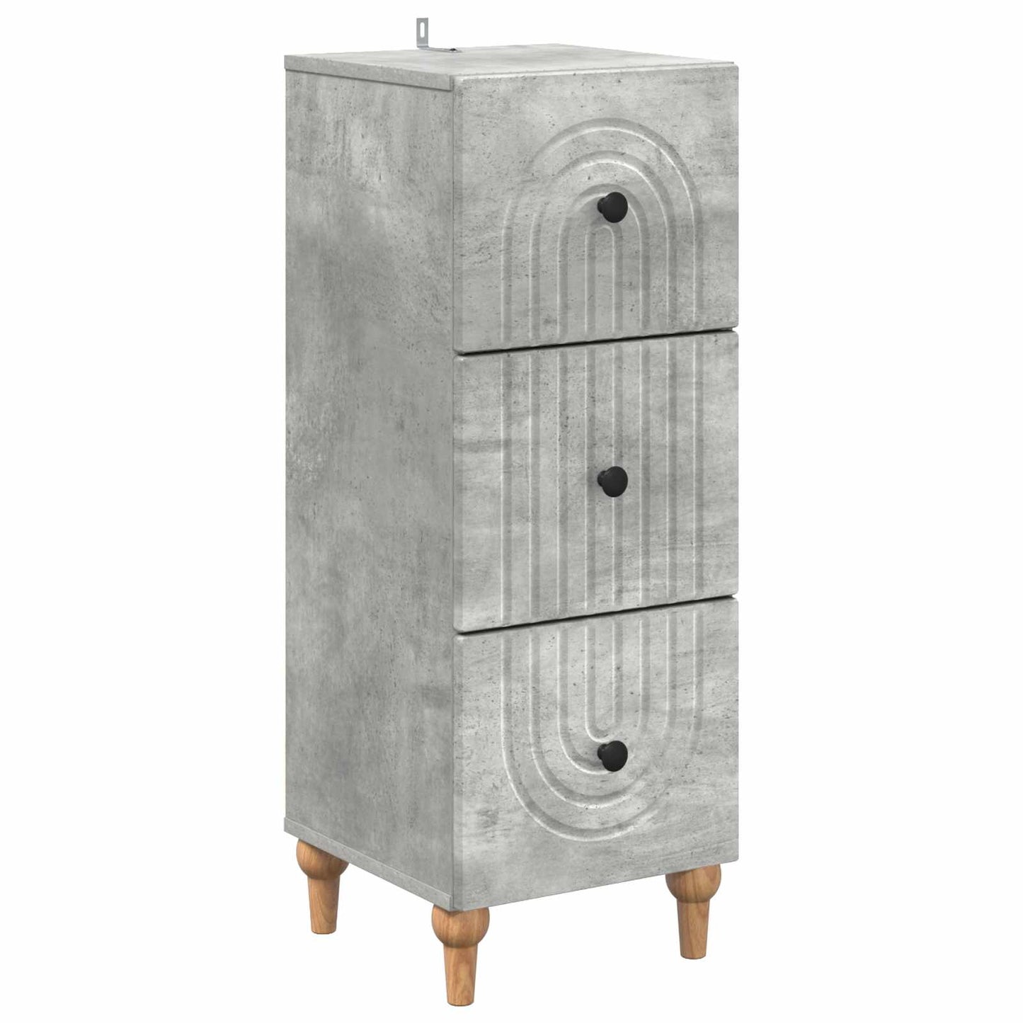Ladenkast Betongrijs 33 x 34,5 x 90 cm Bewerkt hout is nu te koop bij PeponiXL, paradijselijk wonen!