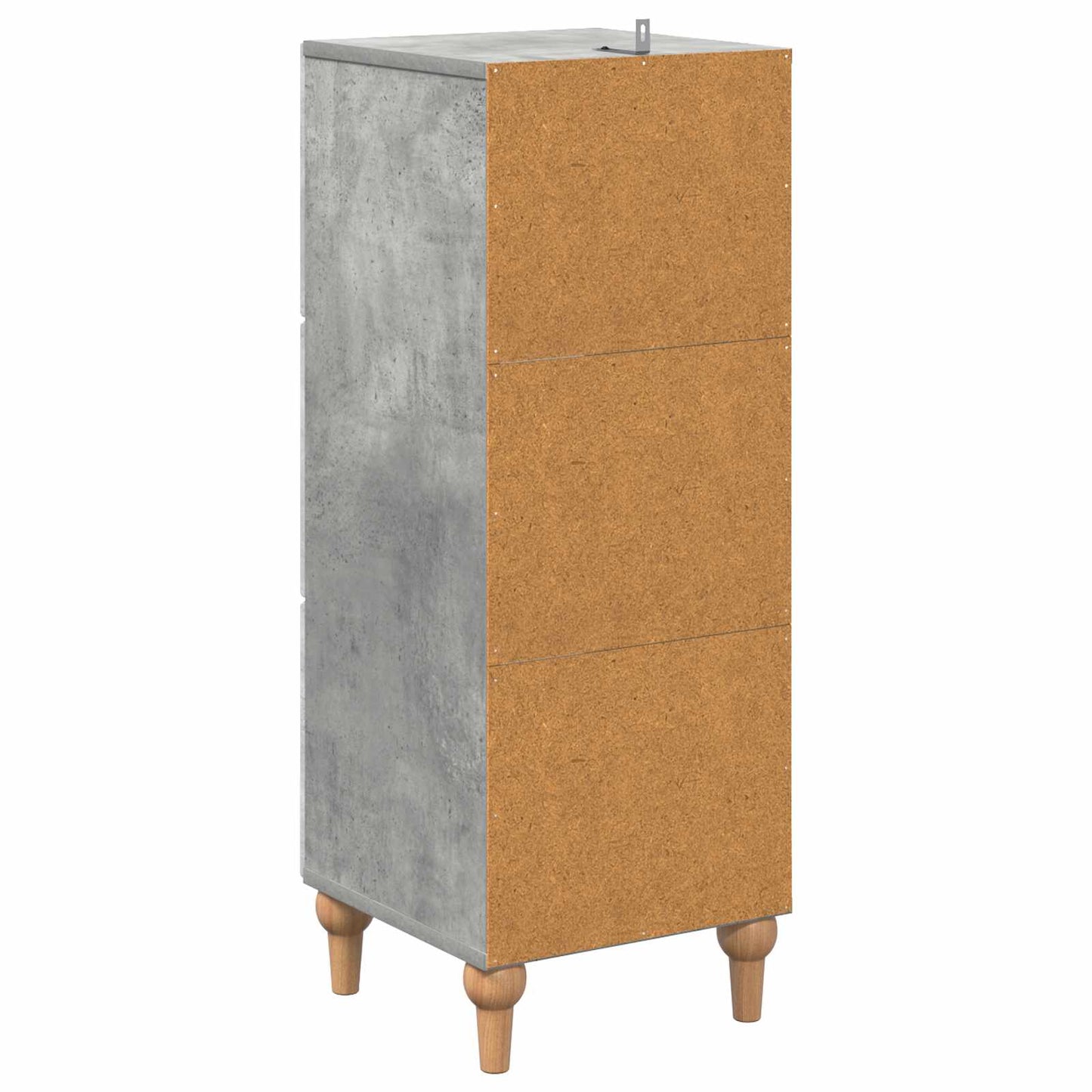 Ladenkast Betongrijs 33 x 34,5 x 90 cm Bewerkt hout is nu te koop bij PeponiXL, paradijselijk wonen!