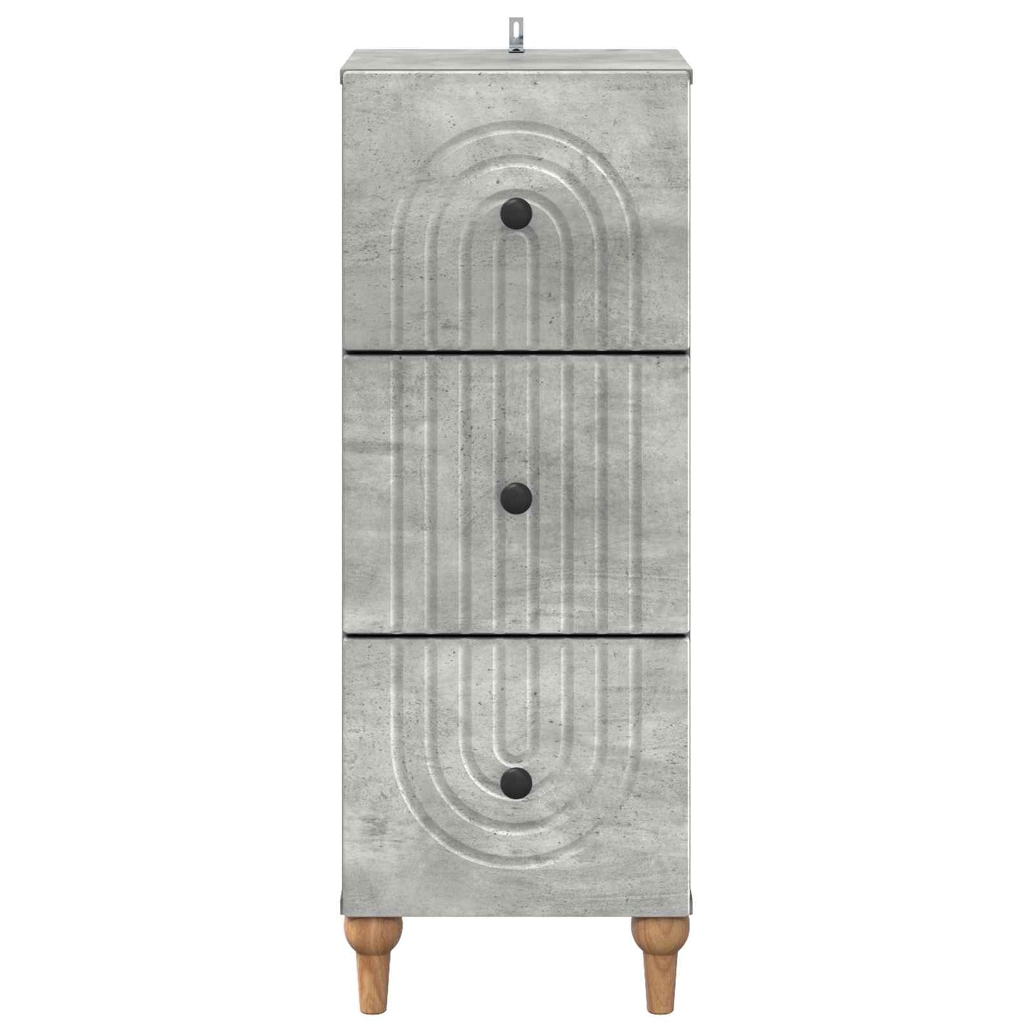 Ladenkast Betongrijs 33 x 34,5 x 90 cm Bewerkt hout is nu te koop bij PeponiXL, paradijselijk wonen!