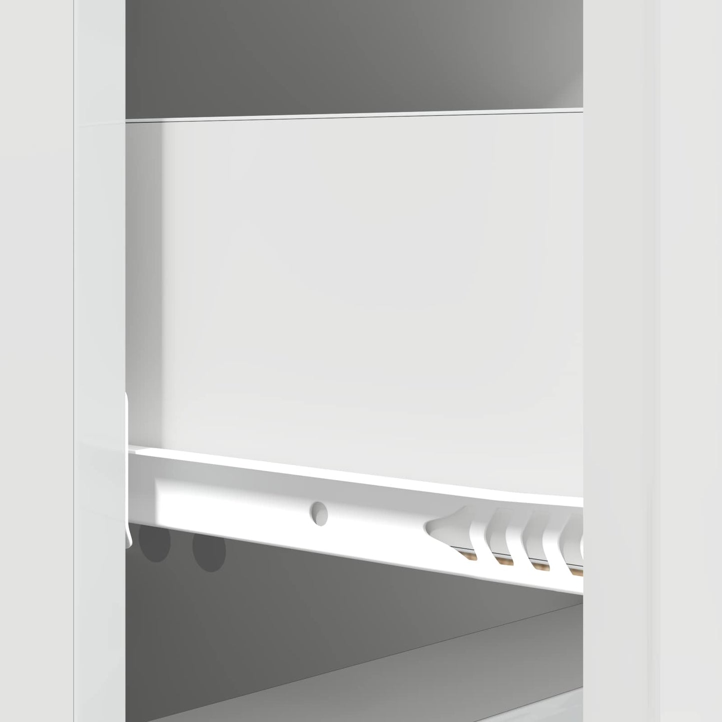Ladenkast Hoogglans Wit 33 x 34,5 x 90 cm Bewerkt hout is nu te koop bij PeponiXL, paradijselijk wonen!