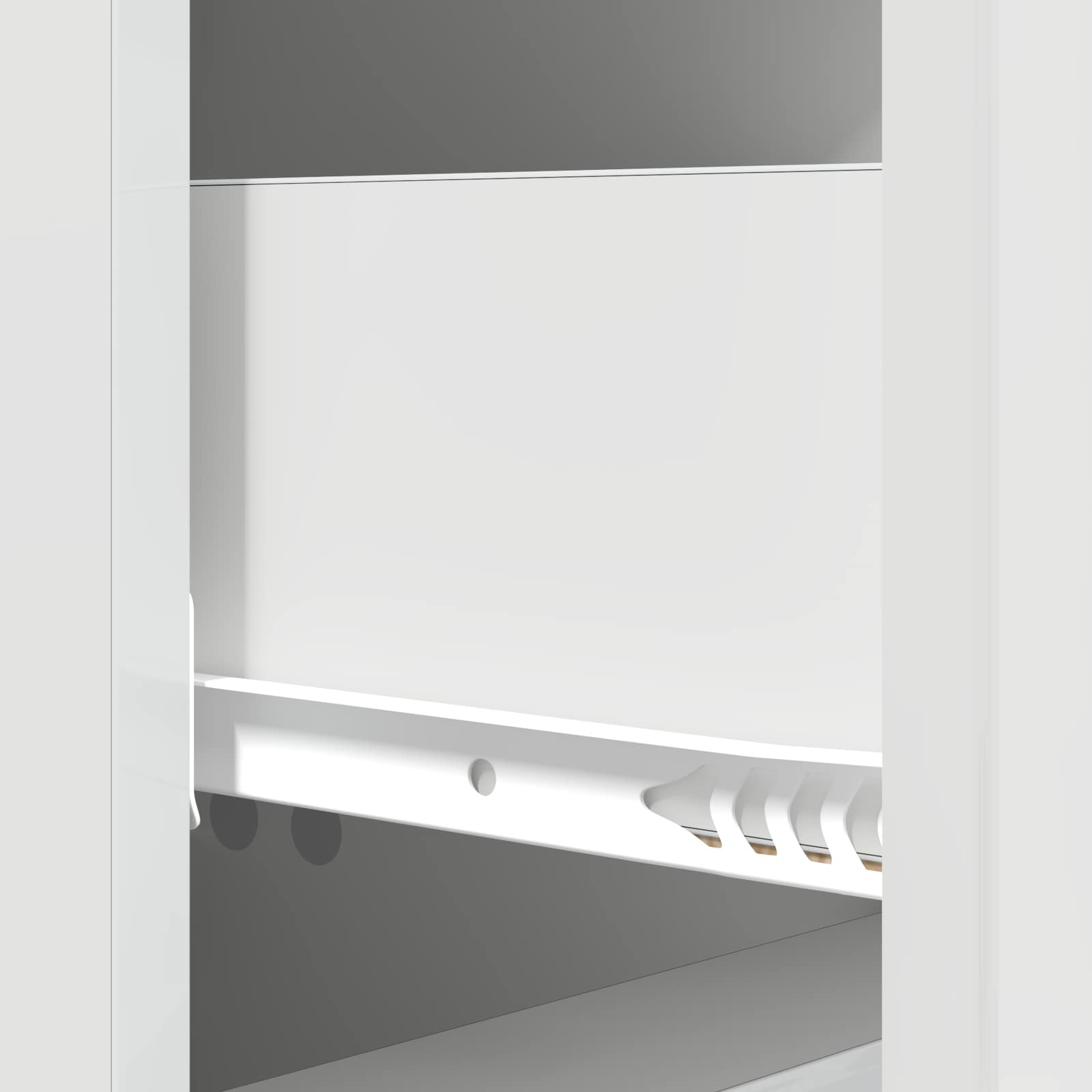 Ladenkast Hoogglans Wit 33 x 34,5 x 90 cm Bewerkt hout is nu te koop bij PeponiXL, paradijselijk wonen!