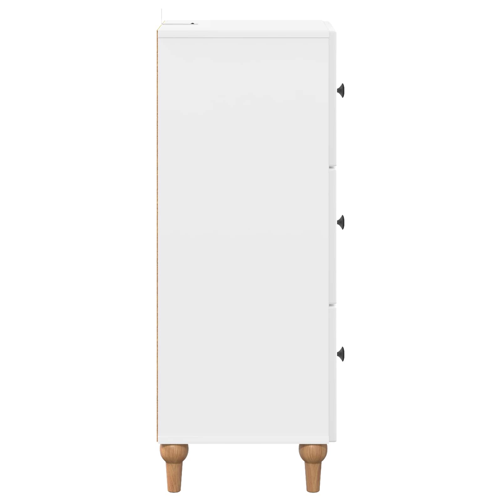 Ladenkast Hoogglans Wit 33 x 34,5 x 90 cm Bewerkt hout is nu te koop bij PeponiXL, paradijselijk wonen!