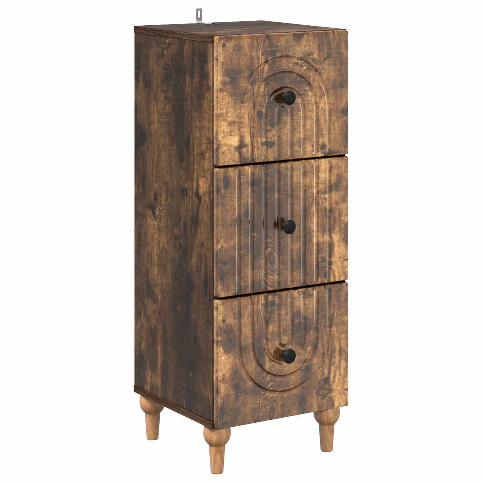 Ladenkast Gerookt eiken 33 x 34,5 x 90 cm Bewerkt hout is nu te koop bij PeponiXL, paradijselijk wonen!