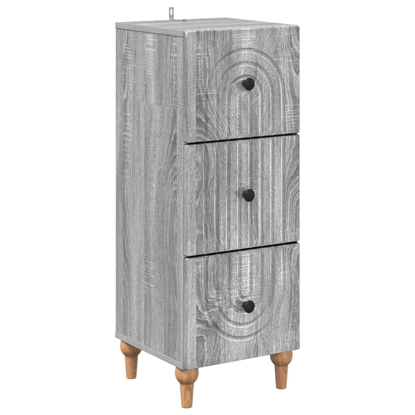 Ladenkast Grijs sonoma 33 x 34,5 x 90 cm Bewerkt hout is nu te koop bij PeponiXL, paradijselijk wonen!