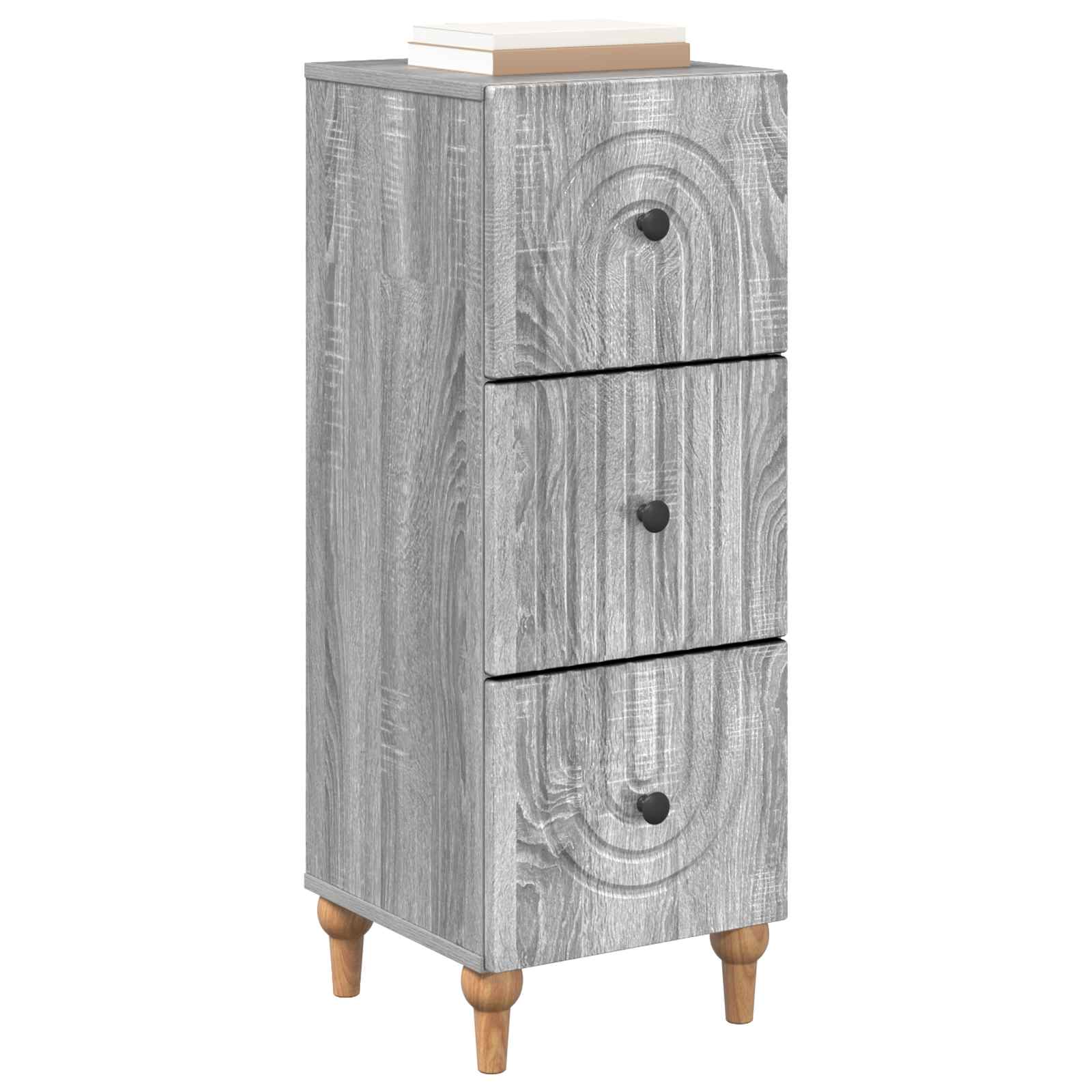 Ladenkast Grijs sonoma 33 x 34,5 x 90 cm Bewerkt hout is nu te koop bij PeponiXL, paradijselijk wonen!