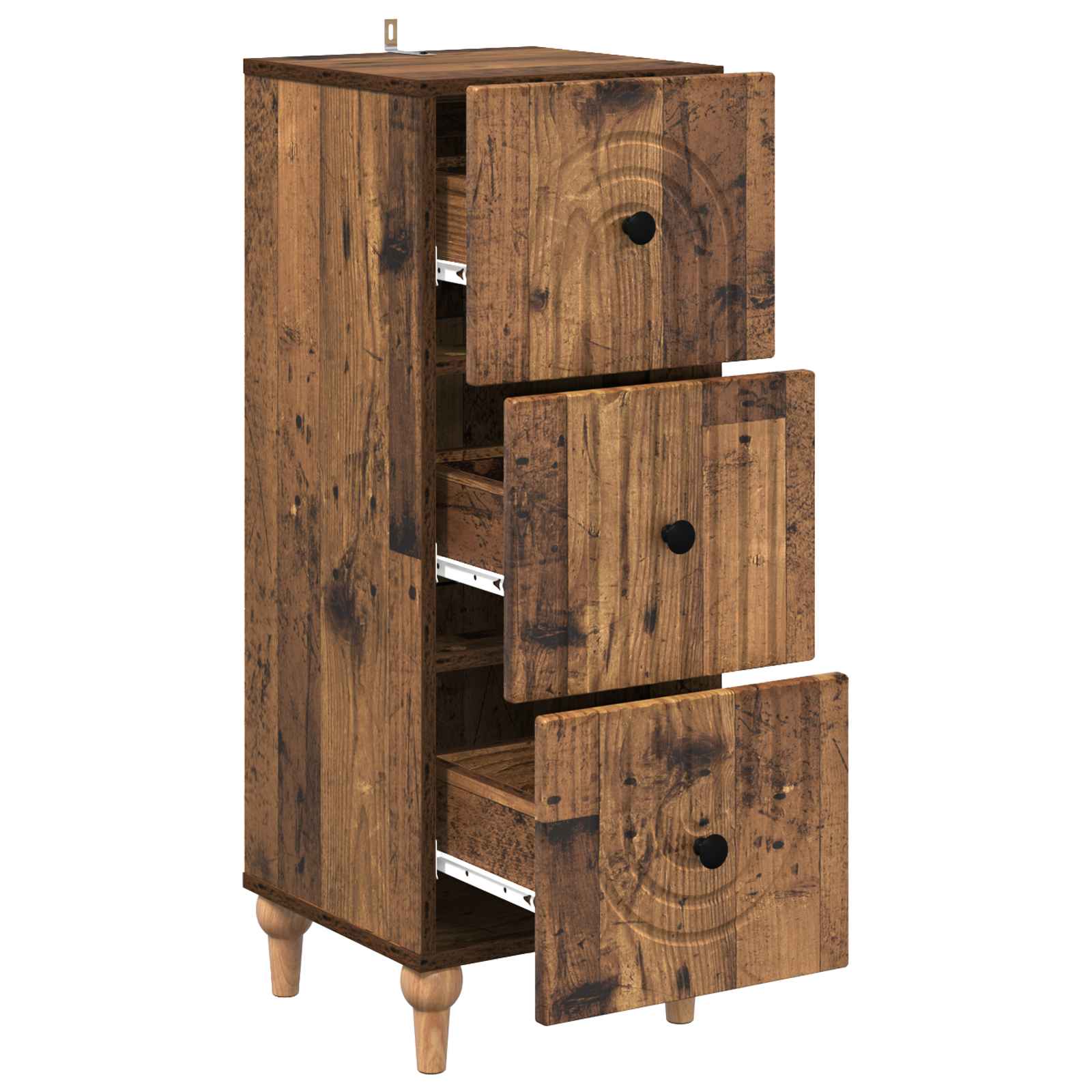 Ladenkast Oud hout 33 x 34,5 x 90 cm Bewerkt hout is nu te koop bij PeponiXL, paradijselijk wonen!