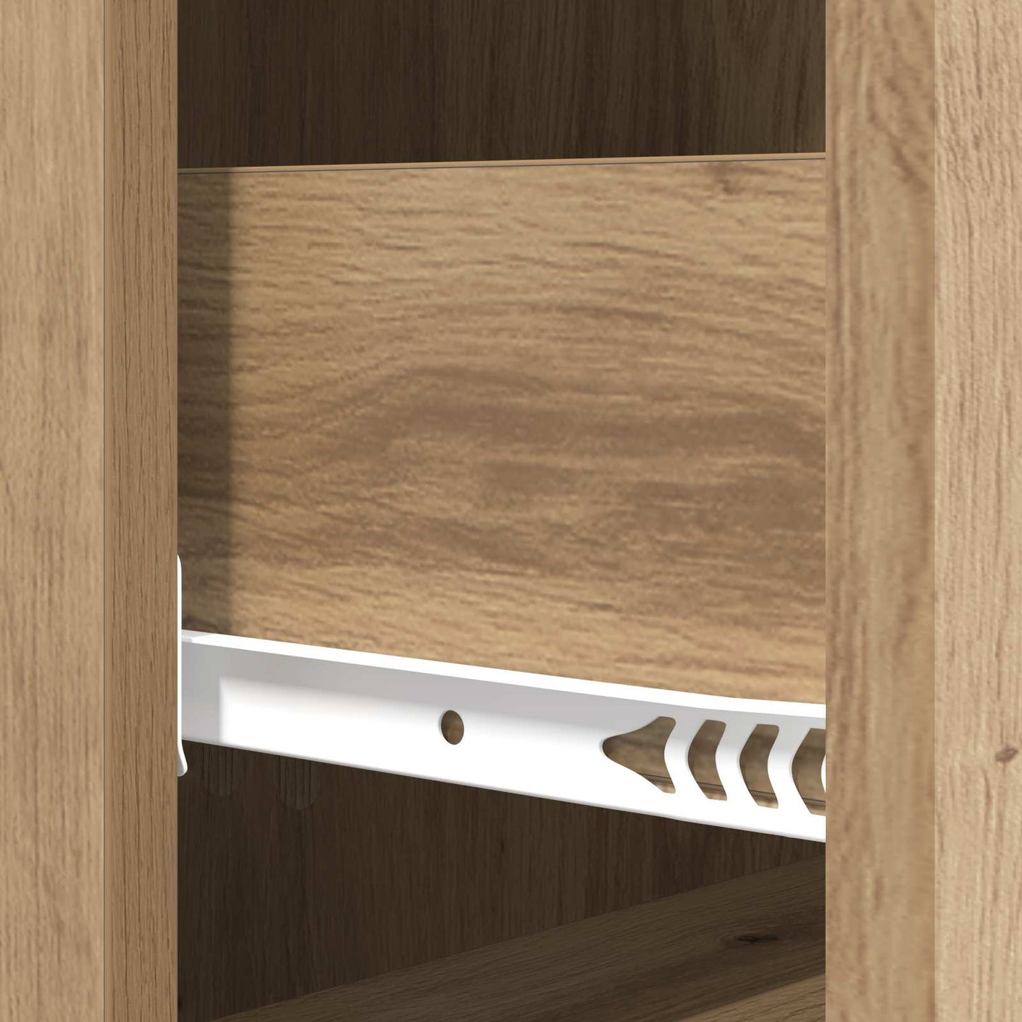 Ladenkast Artisanaal eiken 33 x 34,5 x 90 cm Bewerkt hout is nu te koop bij PeponiXL, paradijselijk wonen!