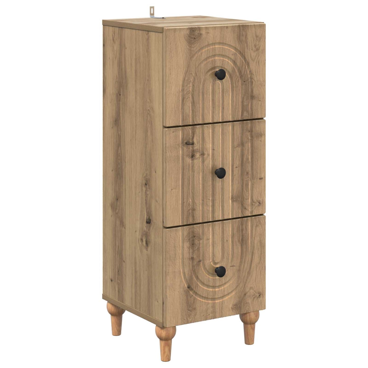 Ladenkast Artisanaal eiken 33 x 34,5 x 90 cm Bewerkt hout is nu te koop bij PeponiXL, paradijselijk wonen!
