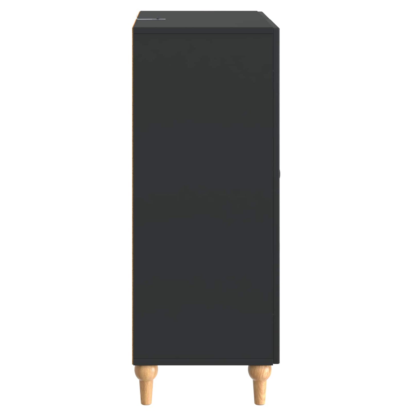 Dressoir met lade Zwart 66 x 34,5 x 90 cm Bewerkt hout is nu te koop bij PeponiXL, paradijselijk wonen!