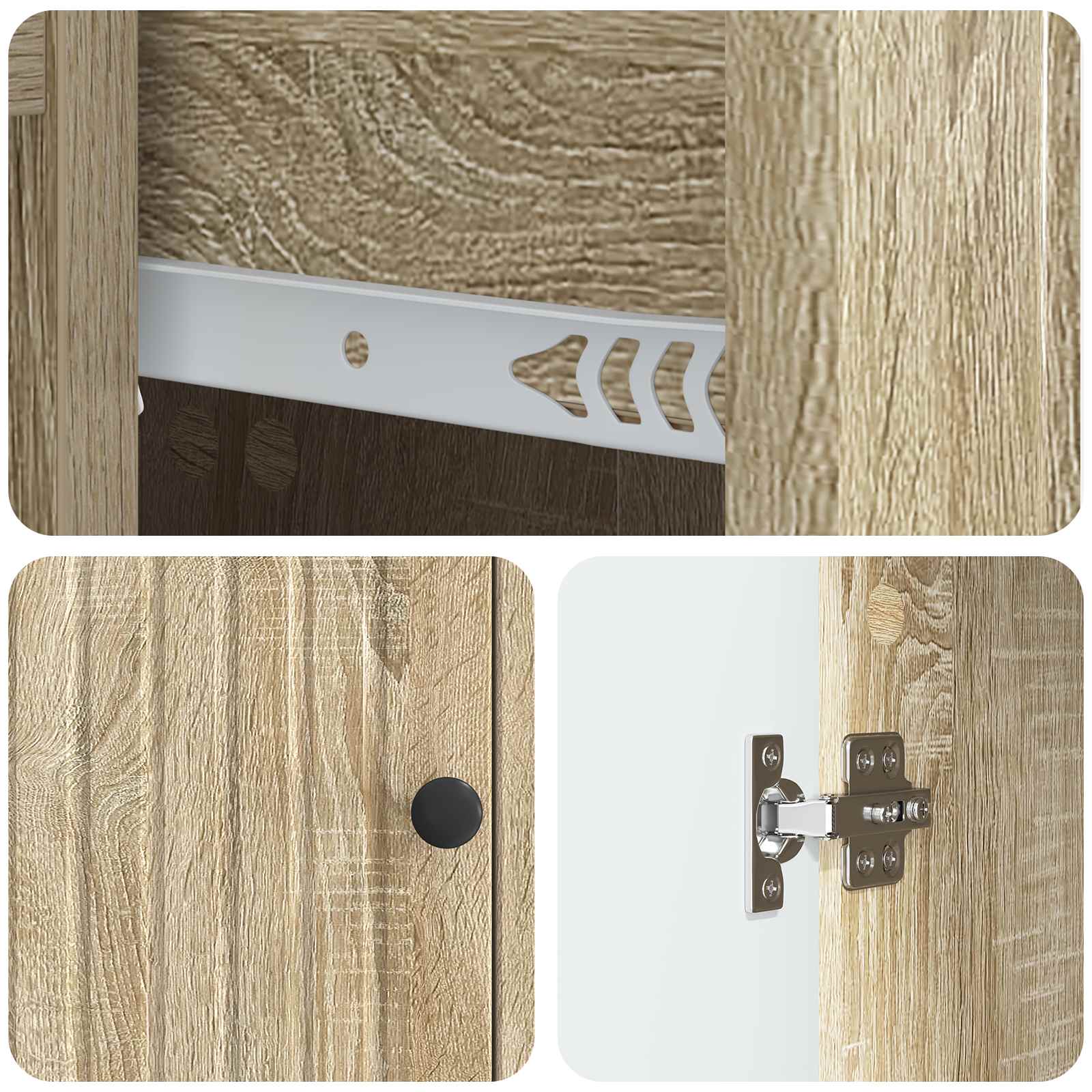 Dressoir met lade Sonoma Eiken 66 x 34,5 x 90 cm Bewerkt hout is nu te koop bij PeponiXL, paradijselijk wonen!
