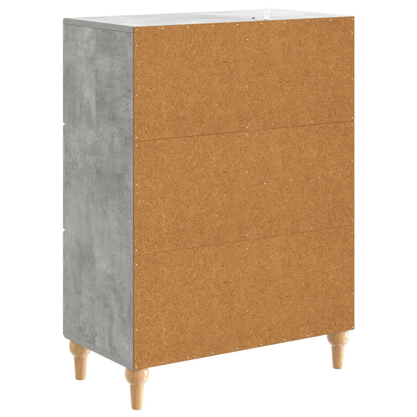Dressoir met lade Betongrijs 66 x 34,5 x 90 cm Bewerkt hout is nu te koop bij PeponiXL, paradijselijk wonen!