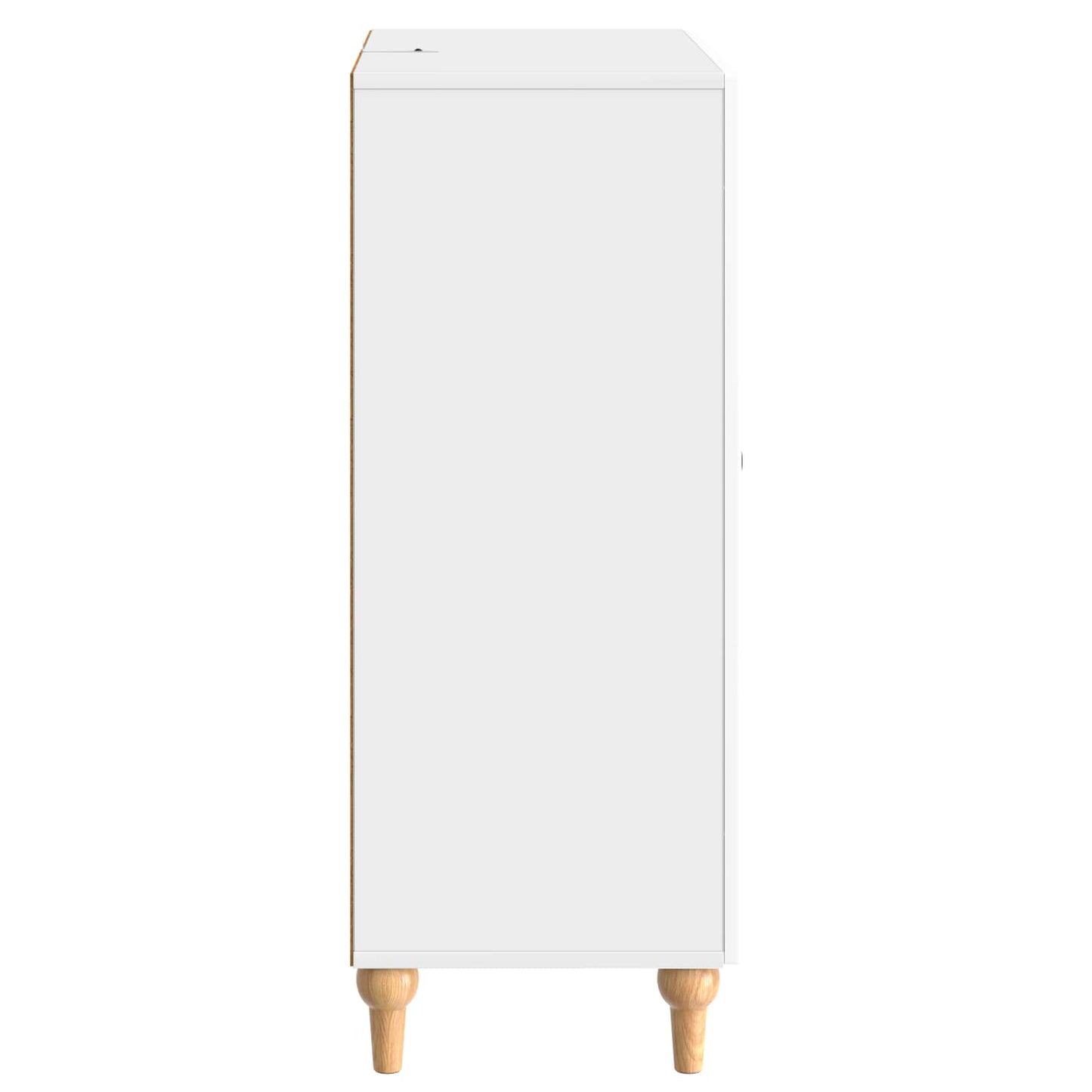 Dressoir met lade Hoogglans Wit 66 x 34,5 x 90 cm Bewerkt hout is nu te koop bij PeponiXL, paradijselijk wonen!