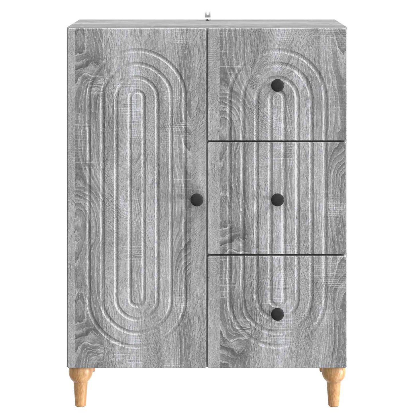 Dressoir met lade Grijs sonoma 66 x 34,5 x 90 cm Bewerkt hout is nu te koop bij PeponiXL, paradijselijk wonen!
