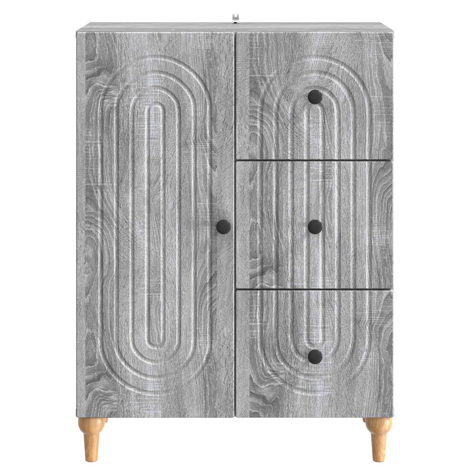 Dressoir met lade Grijs sonoma 66 x 34,5 x 90 cm Bewerkt hout is nu te koop bij PeponiXL, paradijselijk wonen!