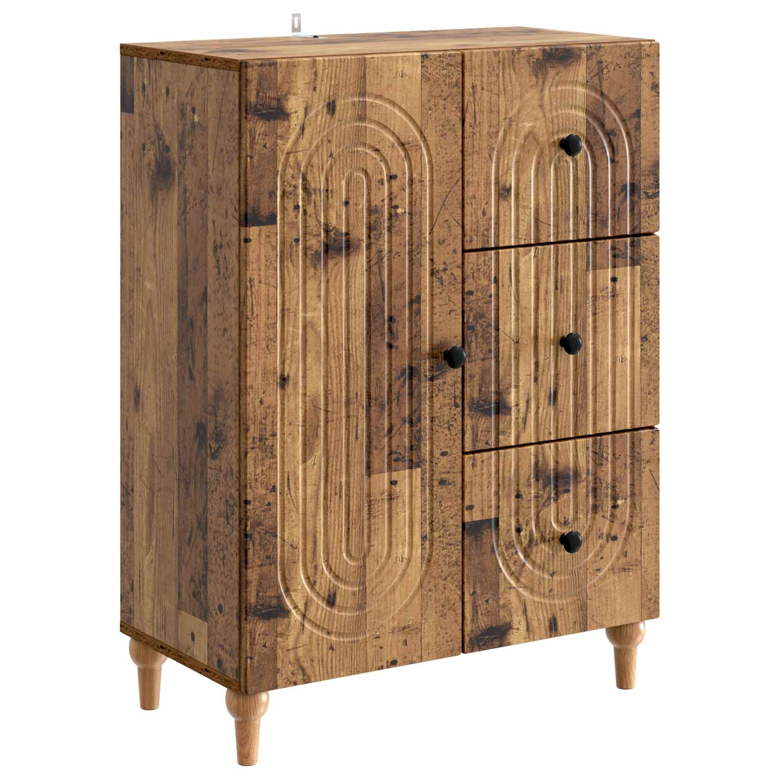 Dressoir met lade Oud hout 66 x 34,5 x 90 cm Bewerkt hout is nu te koop bij PeponiXL, paradijselijk wonen!