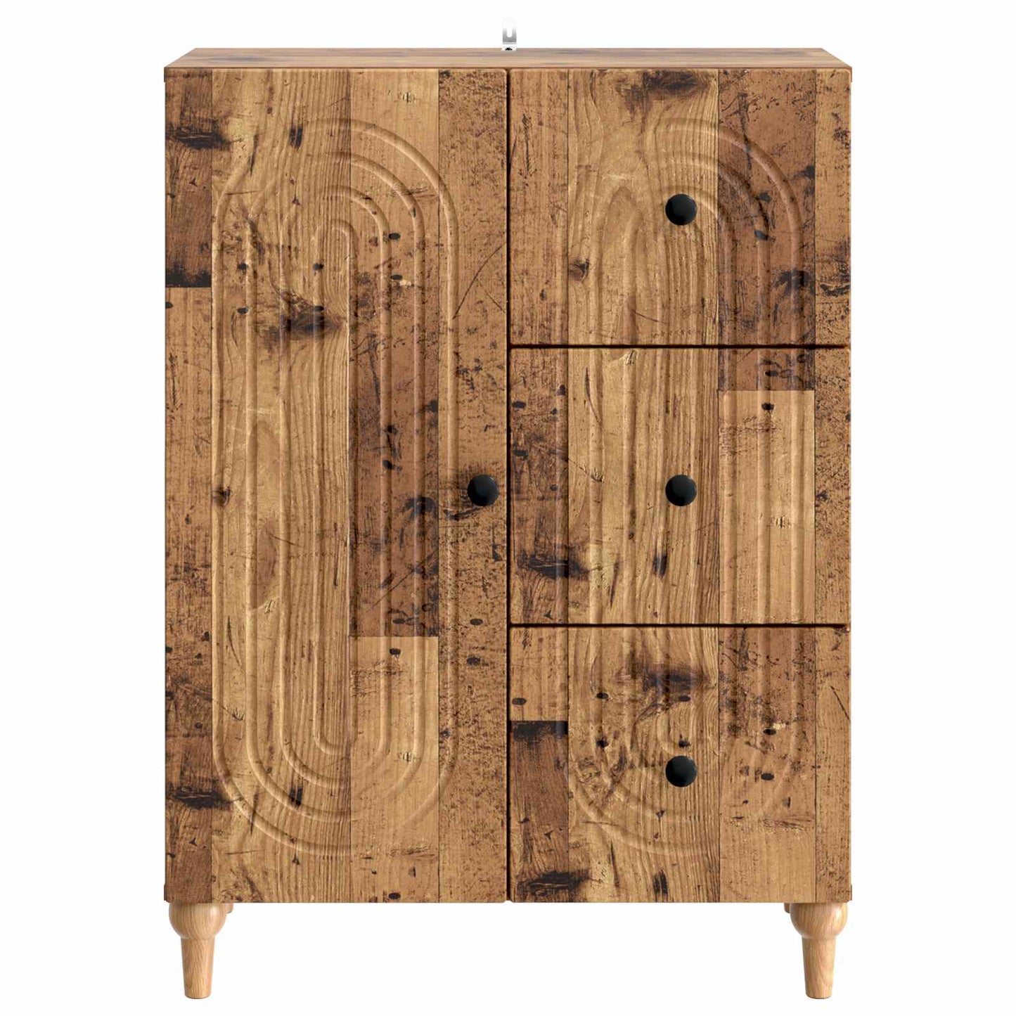Dressoir met lade Oud hout 66 x 34,5 x 90 cm Bewerkt hout is nu te koop bij PeponiXL, paradijselijk wonen!
