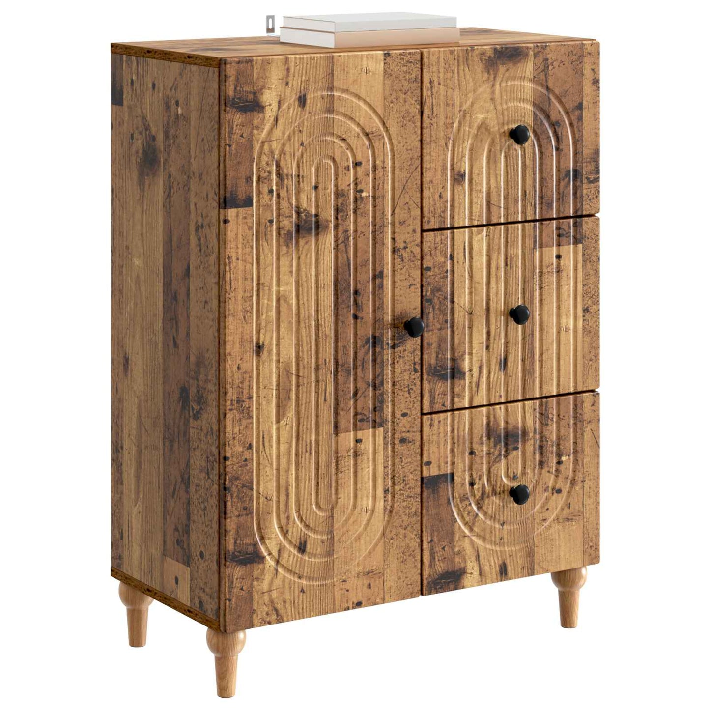 Dressoir met lade Oud hout 66 x 34,5 x 90 cm Bewerkt hout is nu te koop bij PeponiXL, paradijselijk wonen!
