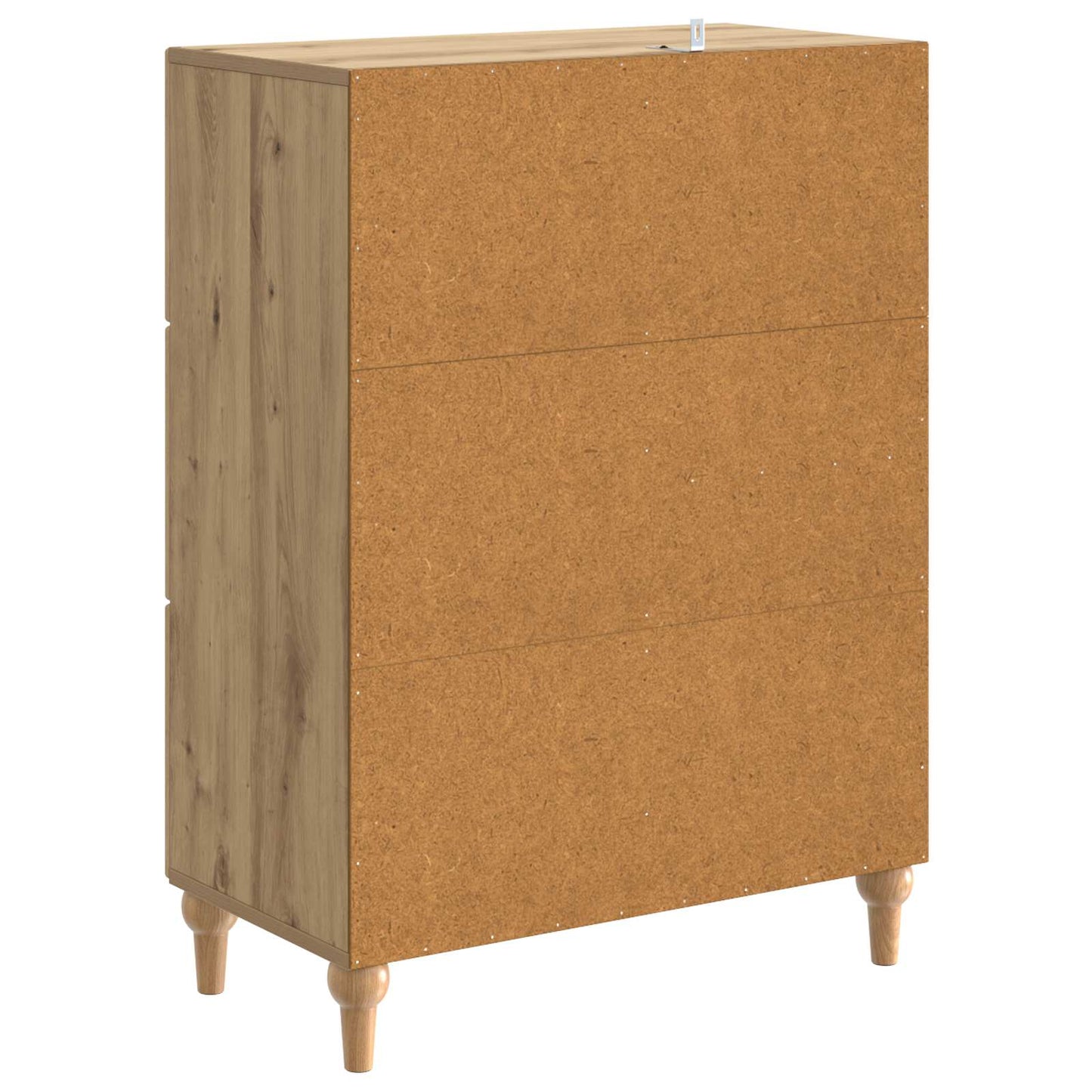 Dressoir Artisanaal eiken 66 x 34,5 x 90 cm Bewerkt hout is nu te koop bij PeponiXL, paradijselijk wonen!