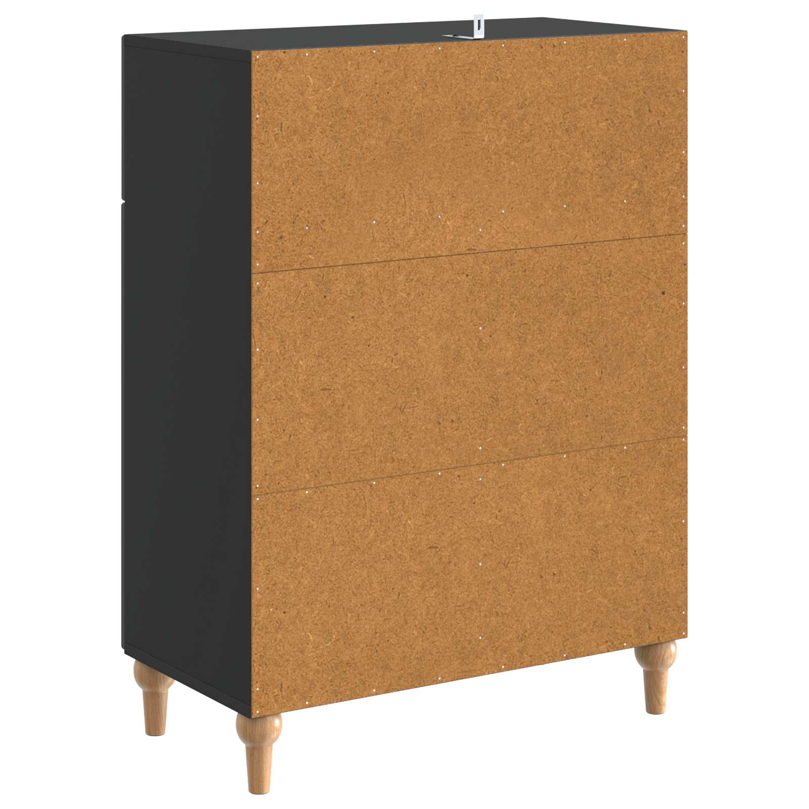 Dressoir met lade Zwart 66 x 34,5 x 90 cm Bewerkt hout is nu te koop bij PeponiXL, paradijselijk wonen!