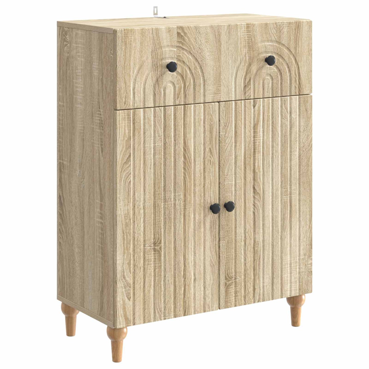 Dressoir met lade Sonoma Eiken 66 x 34,5 x 90 cm Bewerkt hout is nu te koop bij PeponiXL, paradijselijk wonen!