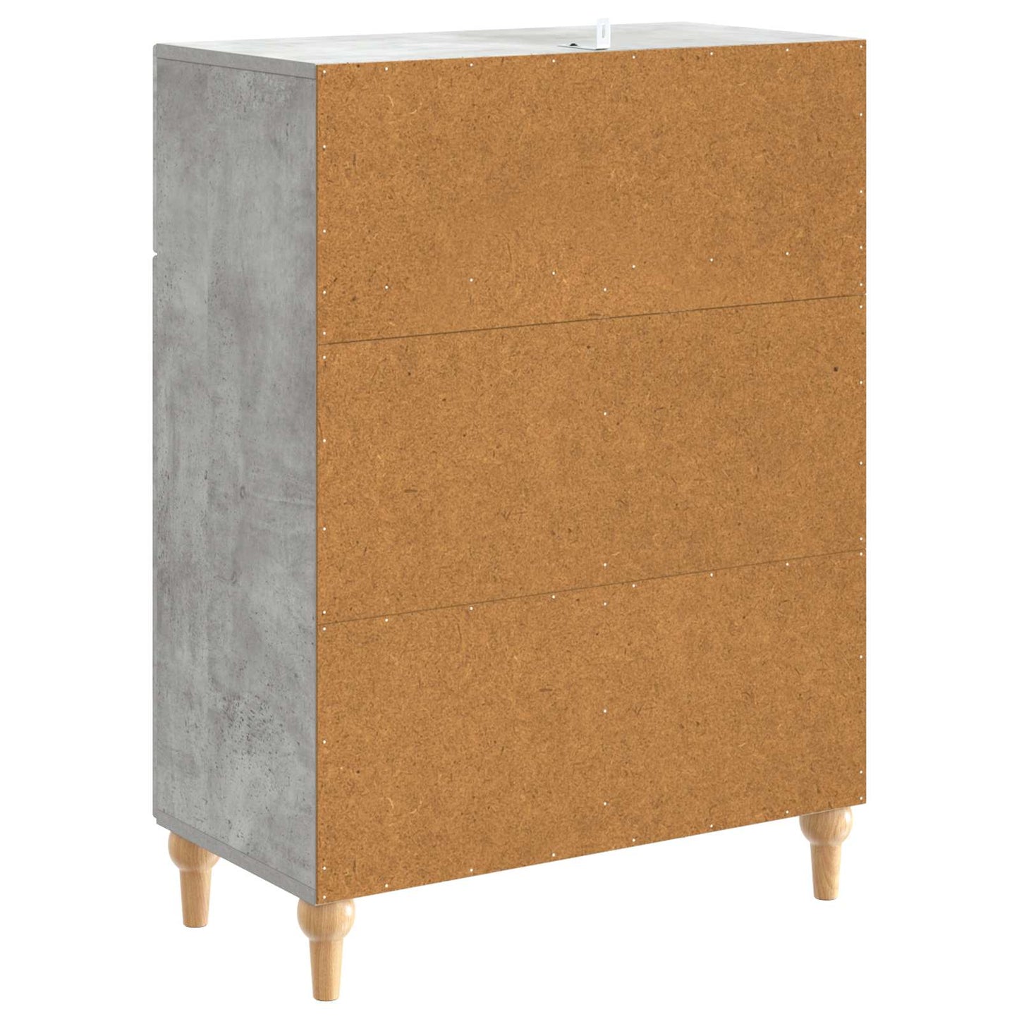 Dressoir met lade Betongrijs 66 x 34,5 x 90 cm Bewerkt hout is nu te koop bij PeponiXL, paradijselijk wonen!