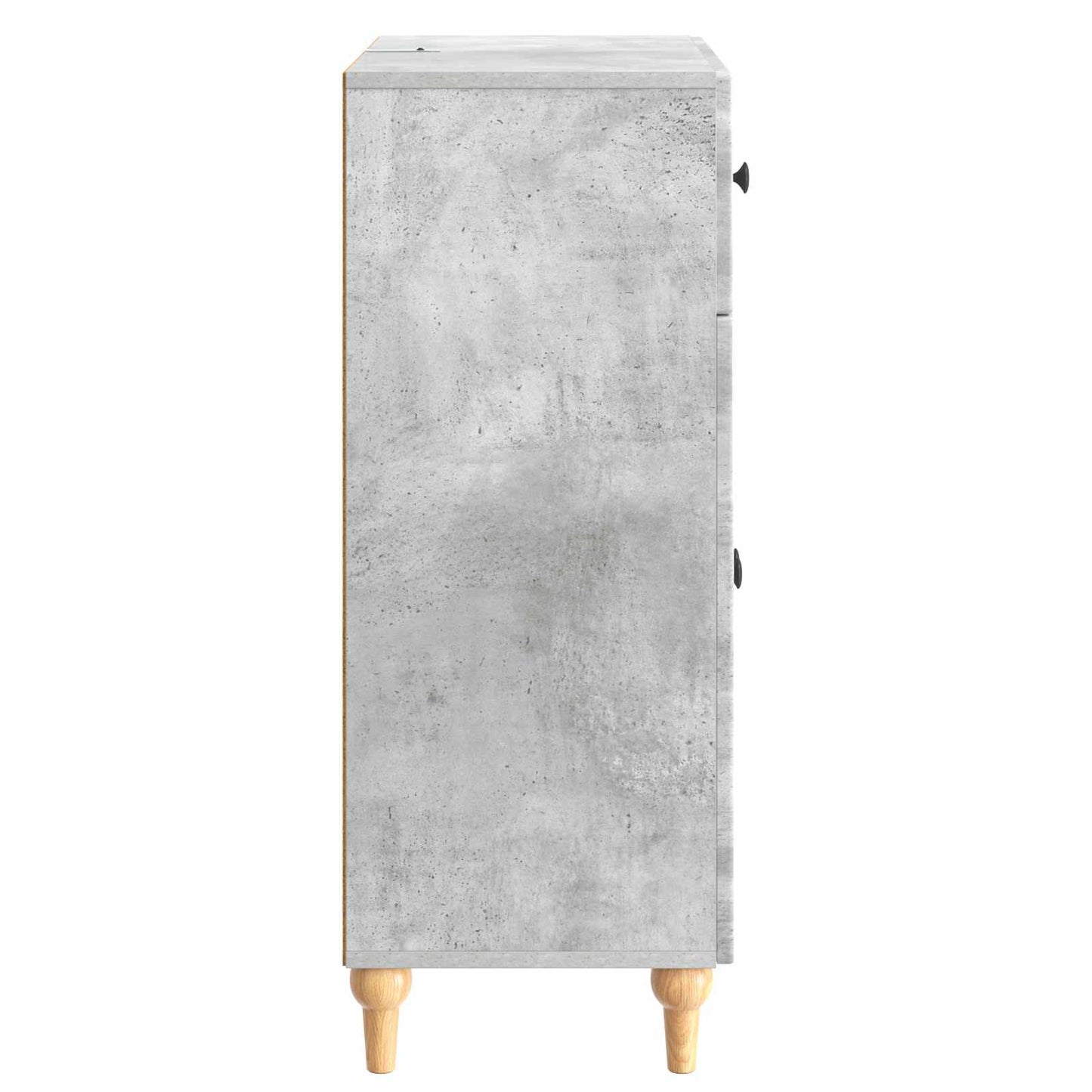 Dressoir met lade Betongrijs 66 x 34,5 x 90 cm Bewerkt hout is nu te koop bij PeponiXL, paradijselijk wonen!