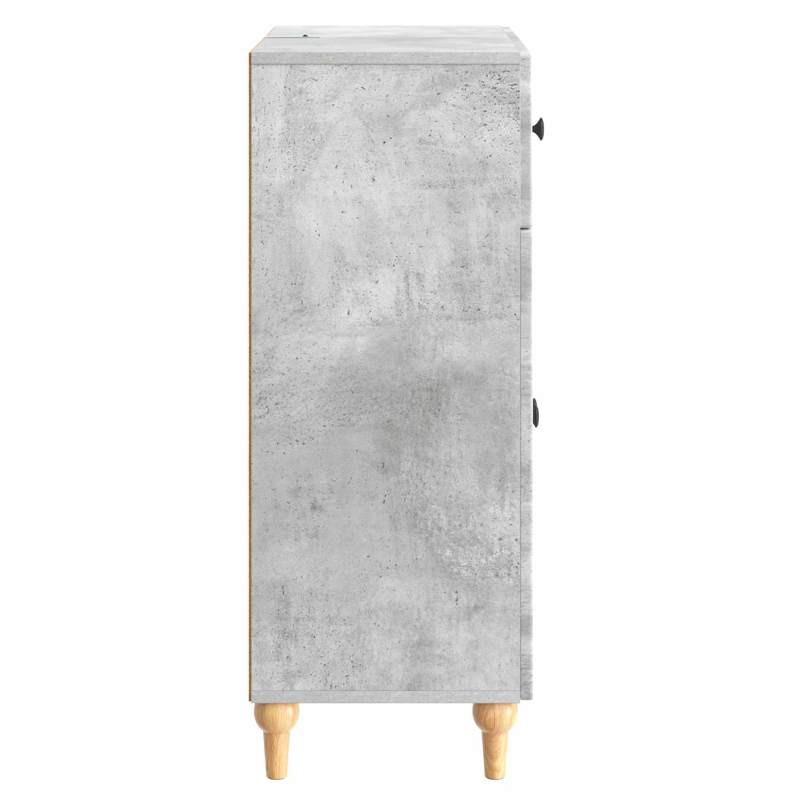 Dressoir met lade Betongrijs 66 x 34,5 x 90 cm Bewerkt hout is nu te koop bij PeponiXL, paradijselijk wonen!