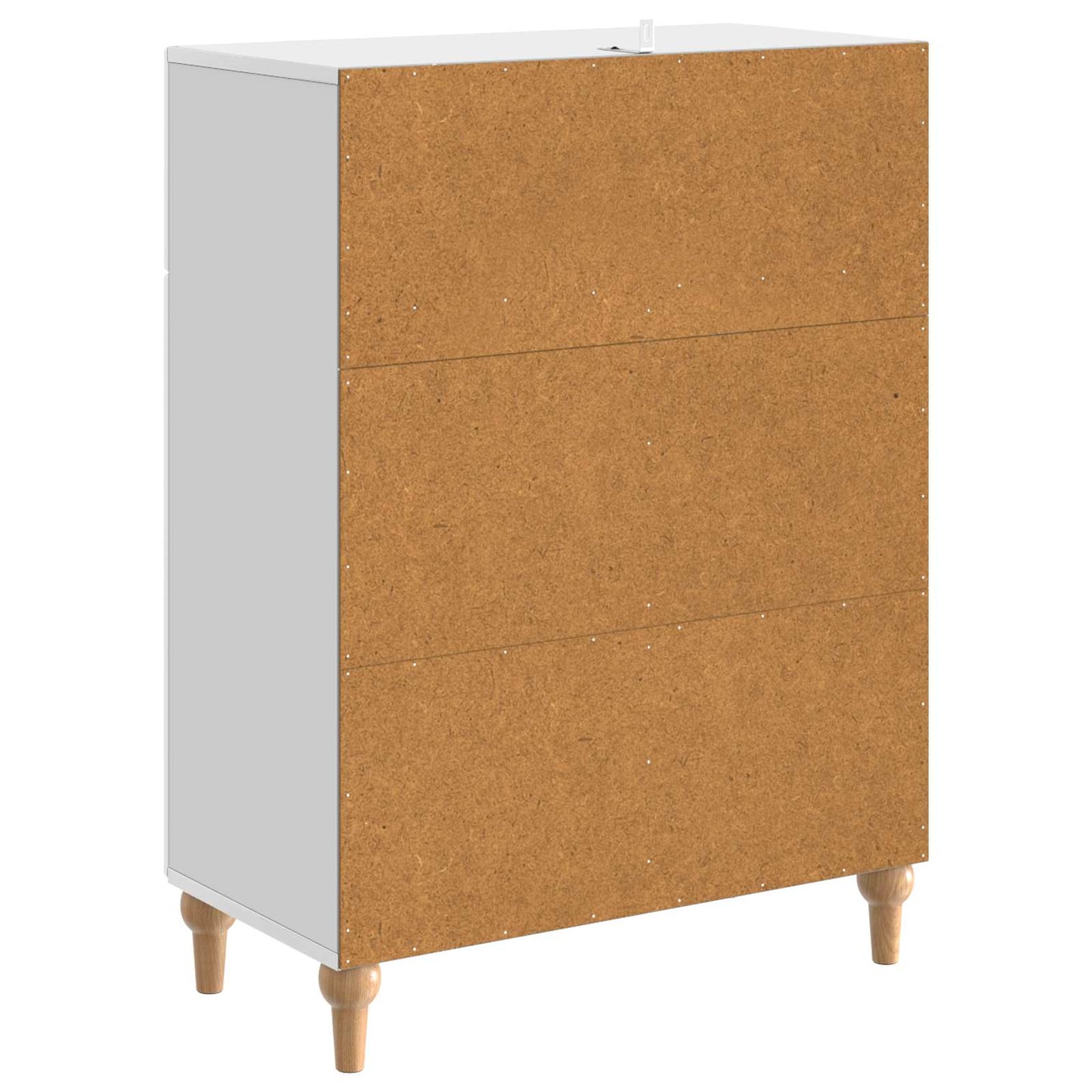Dressoir met lade Hoogglans Wit 66 x 34,5 x 90 cm Bewerkt hout is nu te koop bij PeponiXL, paradijselijk wonen!