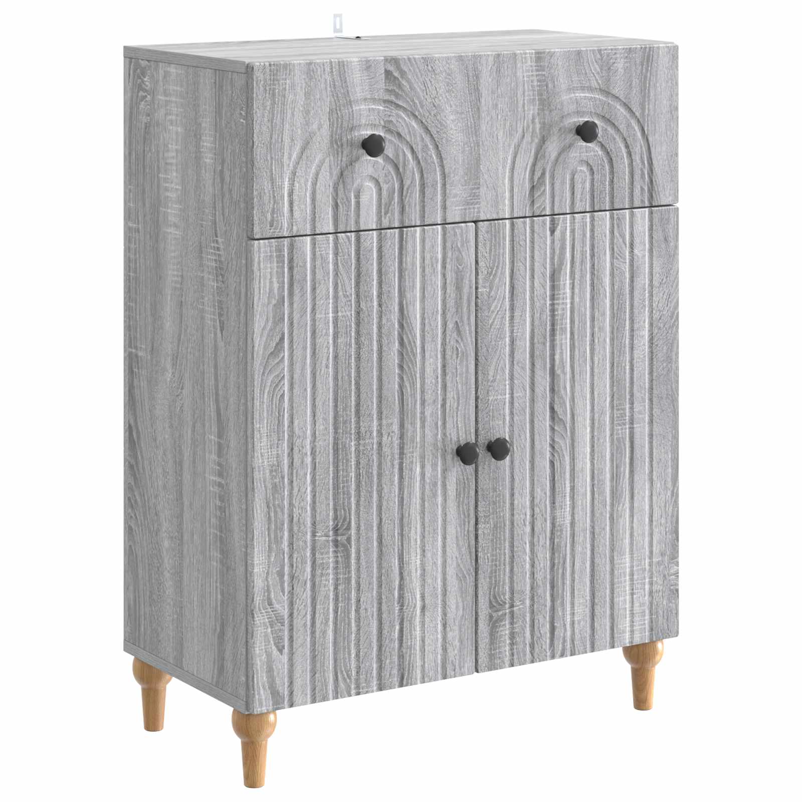 Dressoir met lade Grijs sonoma 66 x 34,5 x 90 cm Bewerkt hout is nu te koop bij PeponiXL, paradijselijk wonen!
