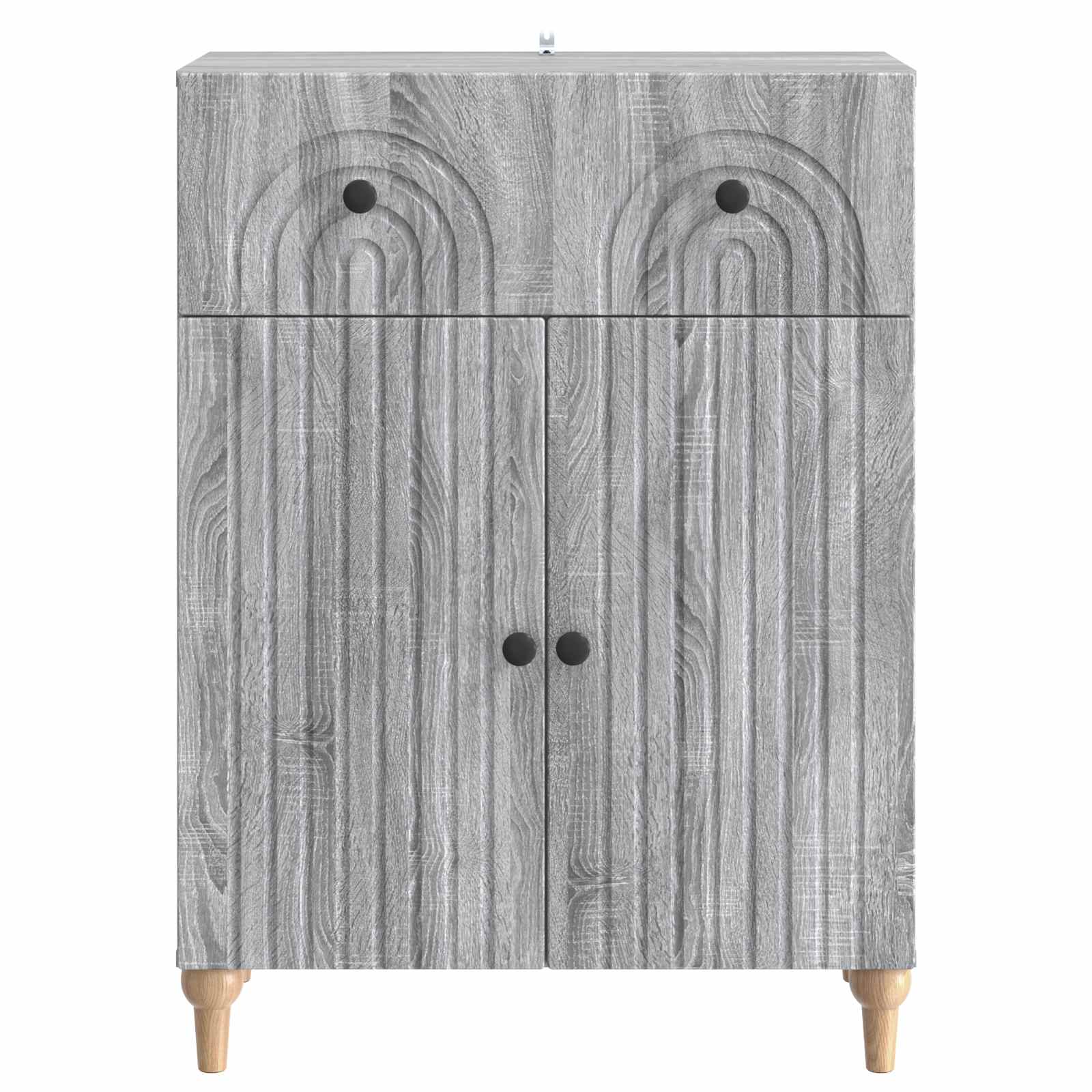 Dressoir met lade Grijs sonoma 66 x 34,5 x 90 cm Bewerkt hout is nu te koop bij PeponiXL, paradijselijk wonen!