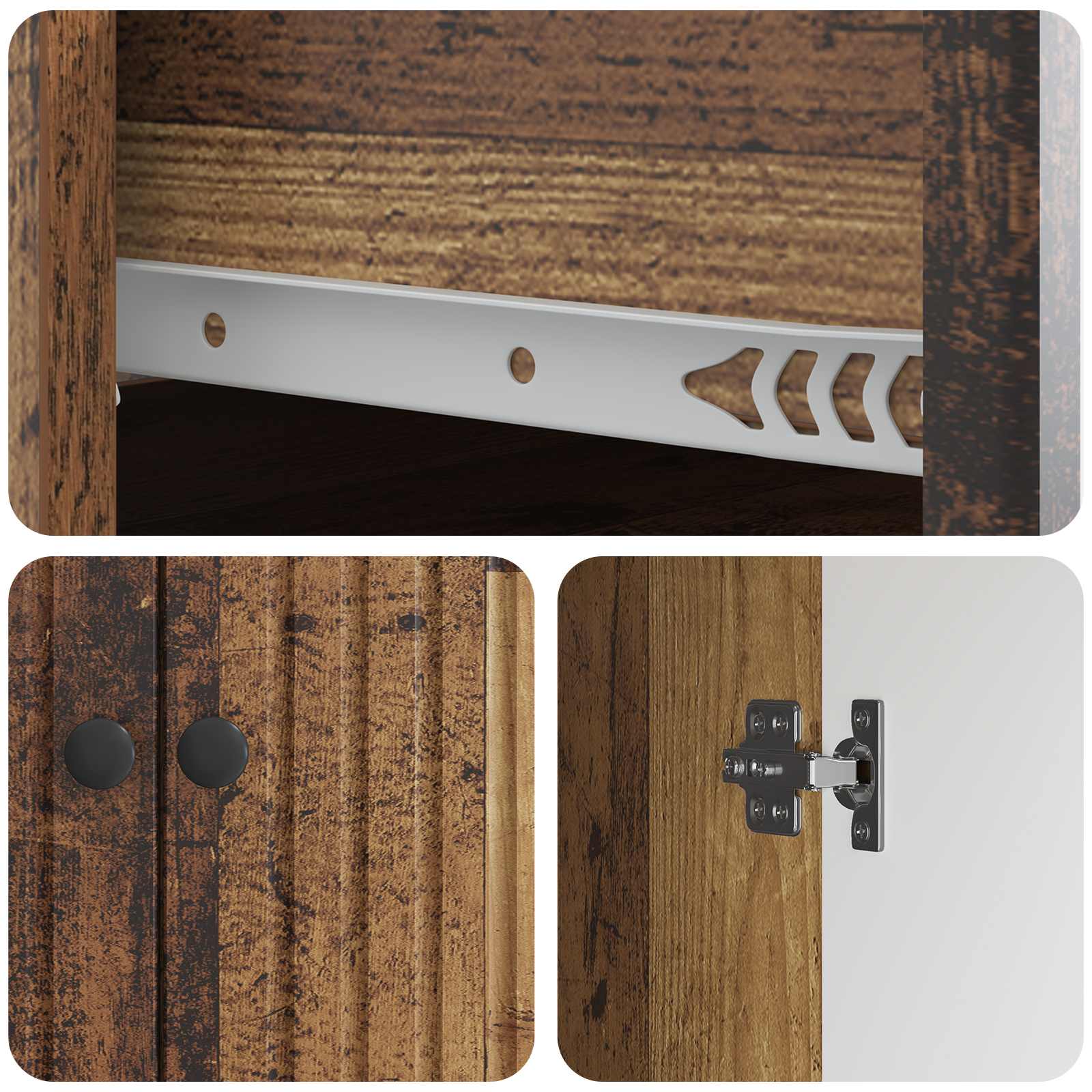 Dressoir met lade Oud hout 66 x 34,5 x 90 cm Bewerkt hout is nu te koop bij PeponiXL, paradijselijk wonen!