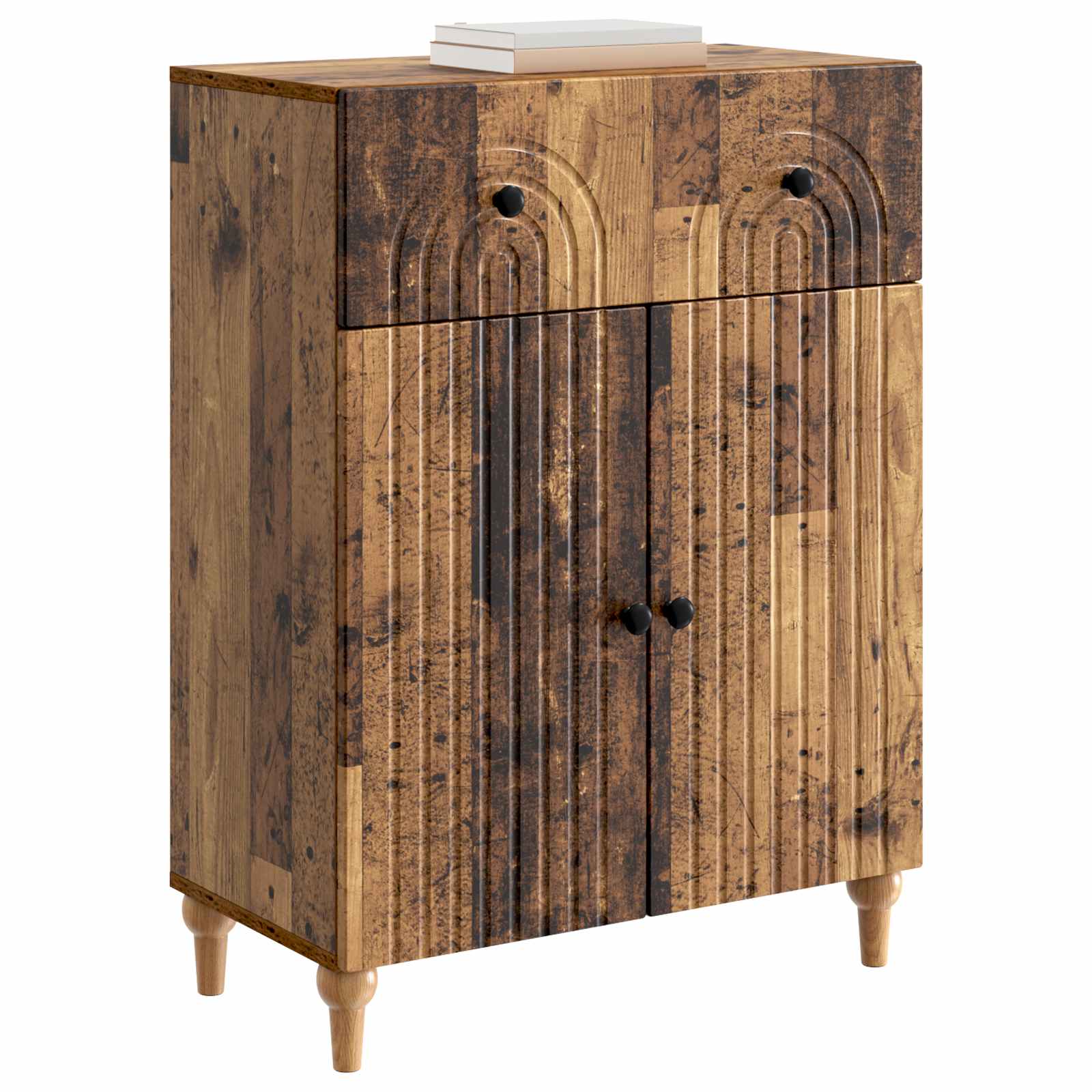 Dressoir met lade Oud hout 66 x 34,5 x 90 cm Bewerkt hout is nu te koop bij PeponiXL, paradijselijk wonen!