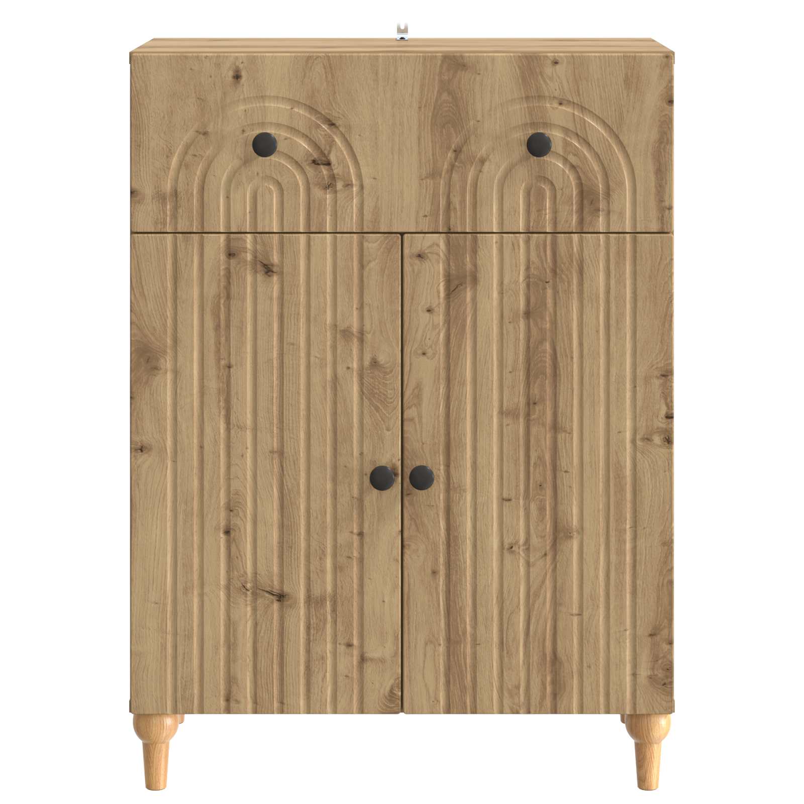 Dressoir Artisanaal eiken 66 x 34,5 x 90 cm Bewerkt hout is nu te koop bij PeponiXL, paradijselijk wonen!