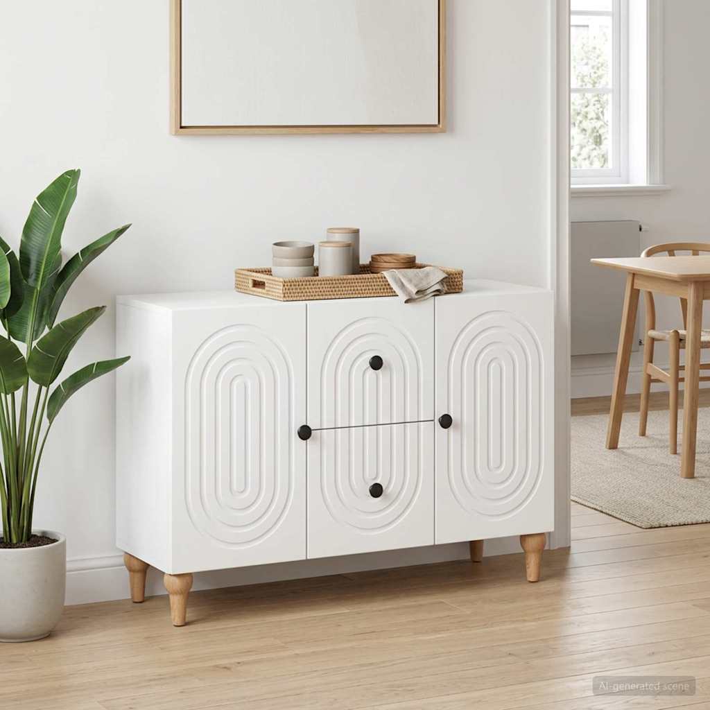 TV-kast met lade Wit 89 x 34,5 x 60 cm Bewerkt hout is nu te koop bij PeponiXL, paradijselijk wonen!