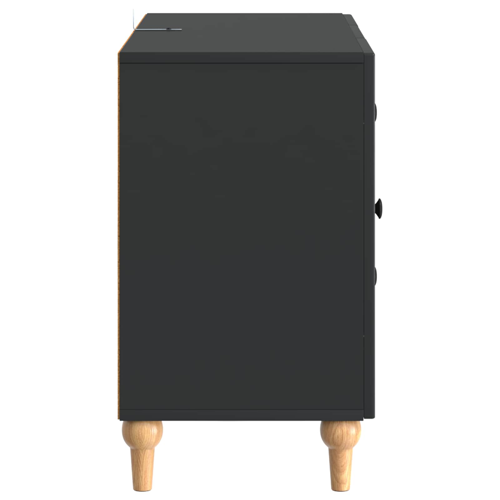 TV-kast met lade Zwart 89 x 34,5 x 60 cm Bewerkt hout is nu te koop bij PeponiXL, paradijselijk wonen!