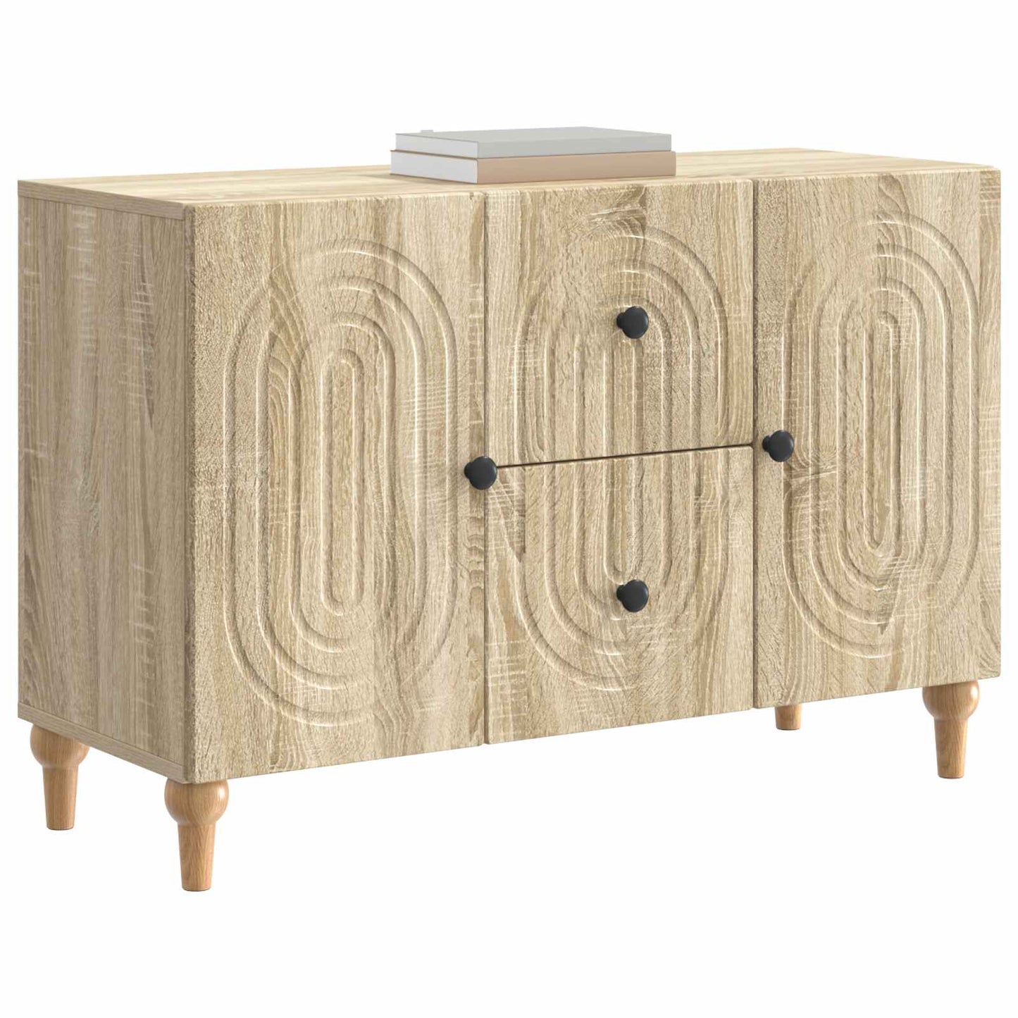 TV-kast met lade Sonoma Eiken 89 x 34,5 x 60 cm Bewerkt hout is nu te koop bij PeponiXL, paradijselijk wonen!