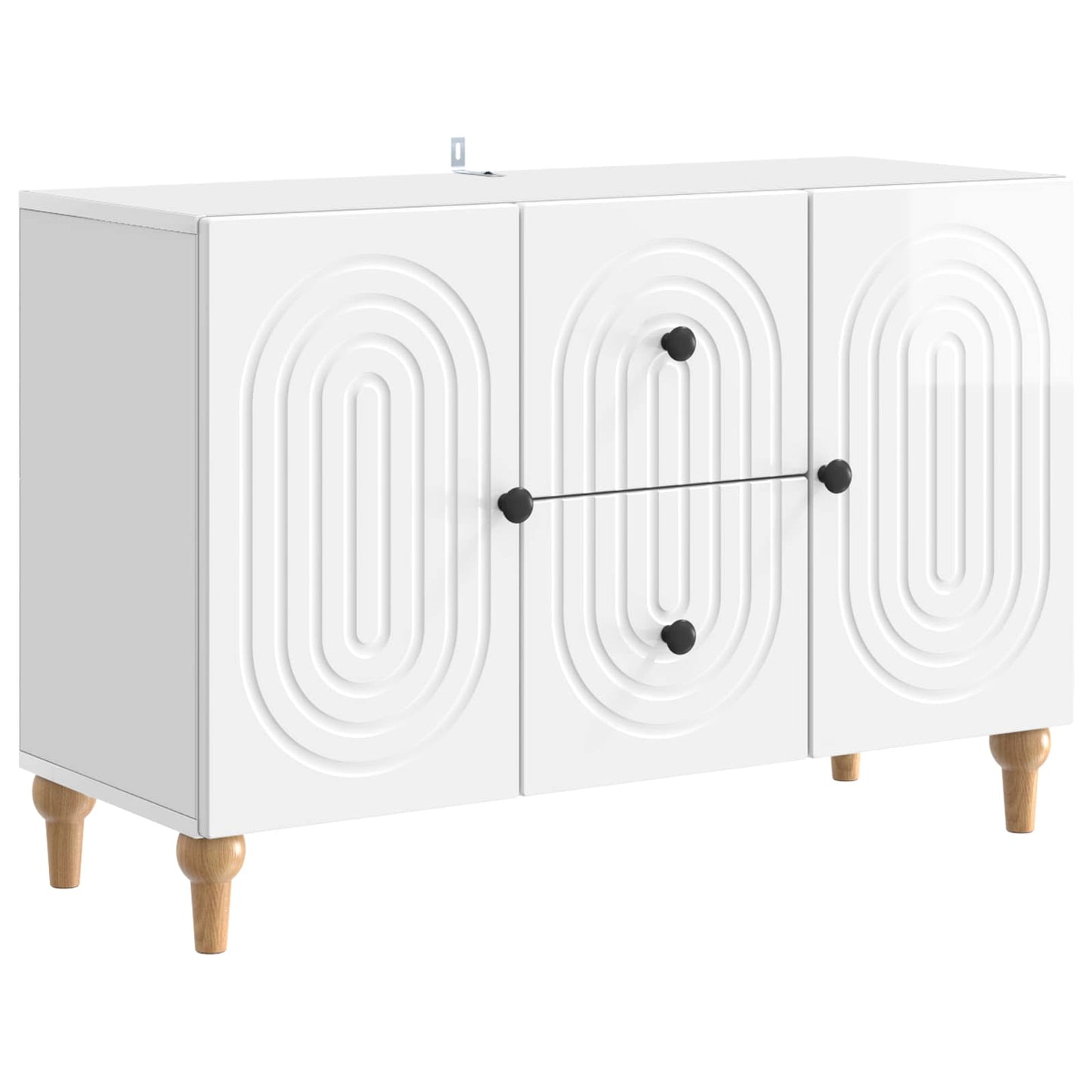 TV-kast met lade Hoogglans Wit 89 x 34,5 x 60 cm Bewerkt hout is nu te koop bij PeponiXL, paradijselijk wonen!