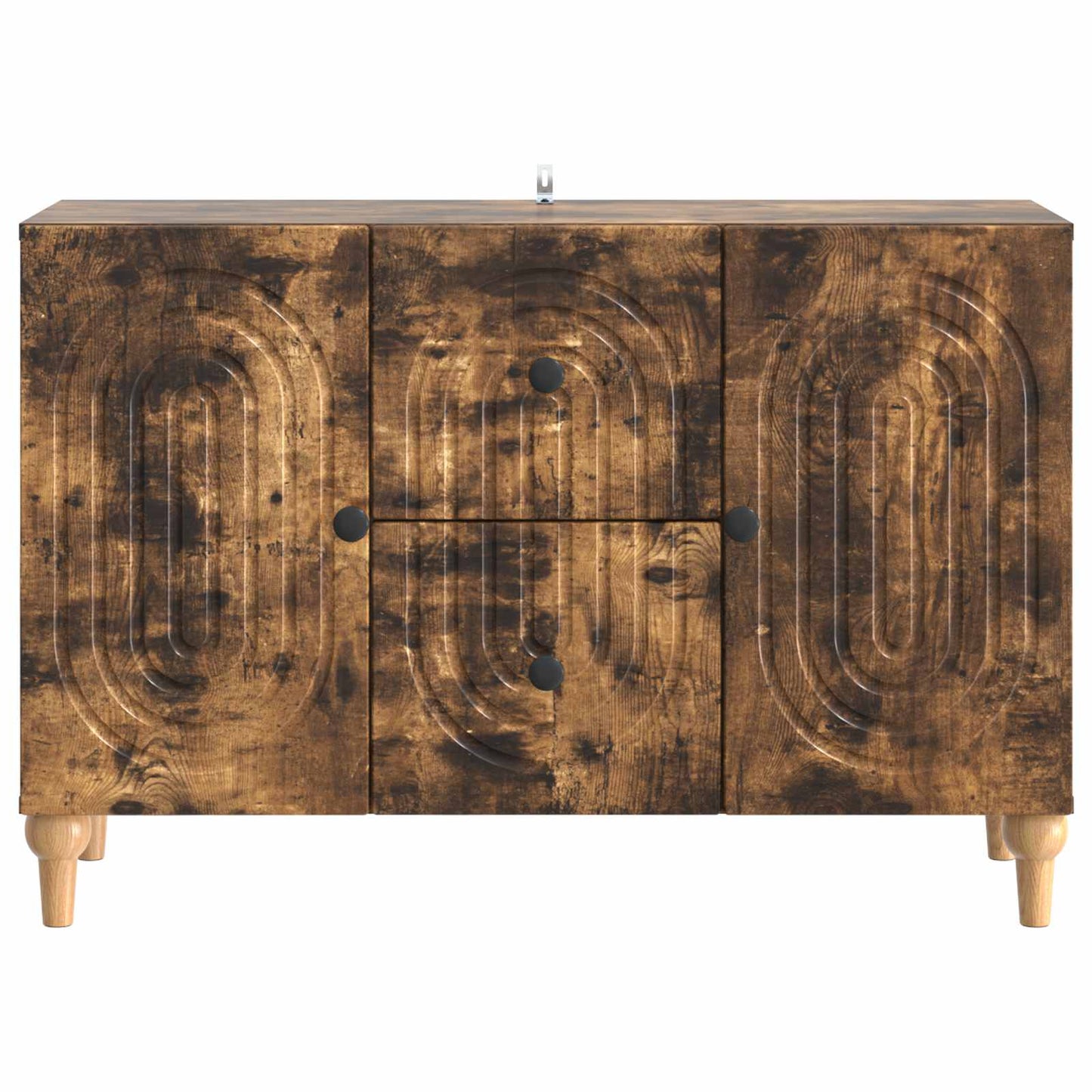 TV-kast met lade Gerookt eiken 89 x 34,5 x 60 cm Bewerkt hout is nu te koop bij PeponiXL, paradijselijk wonen!