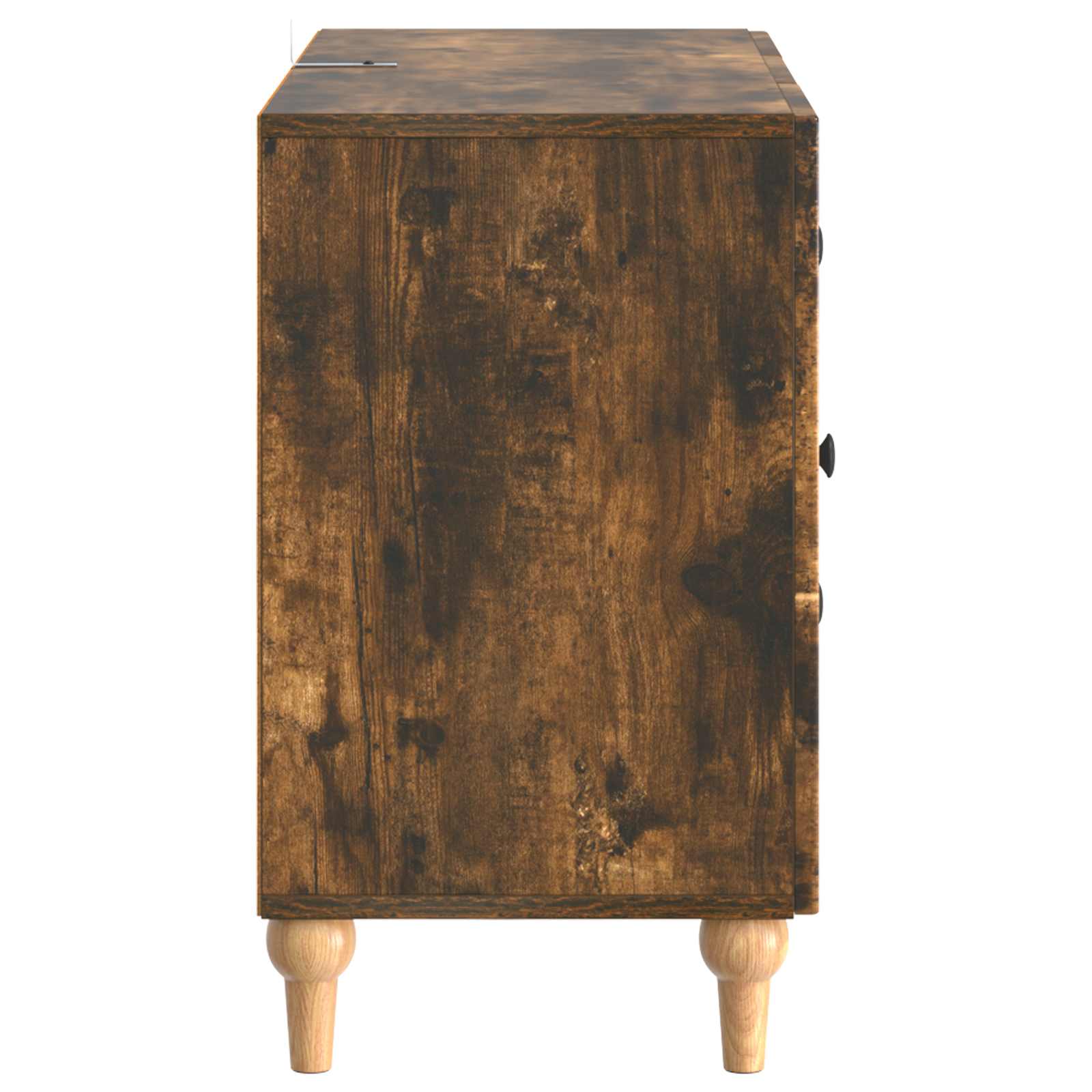 TV-kast met lade Gerookt eiken 89 x 34,5 x 60 cm Bewerkt hout is nu te koop bij PeponiXL, paradijselijk wonen!